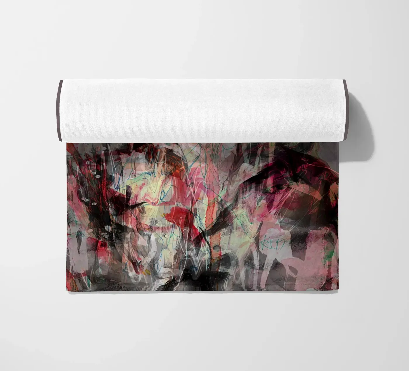 rain beach towel by Giulio Iurissevich