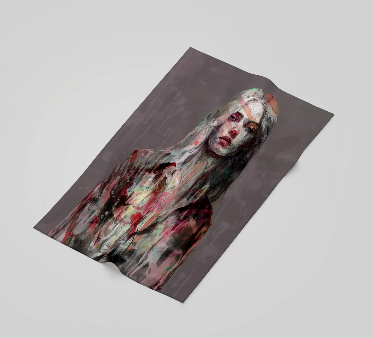 rain beach towel by Giulio Iurissevich