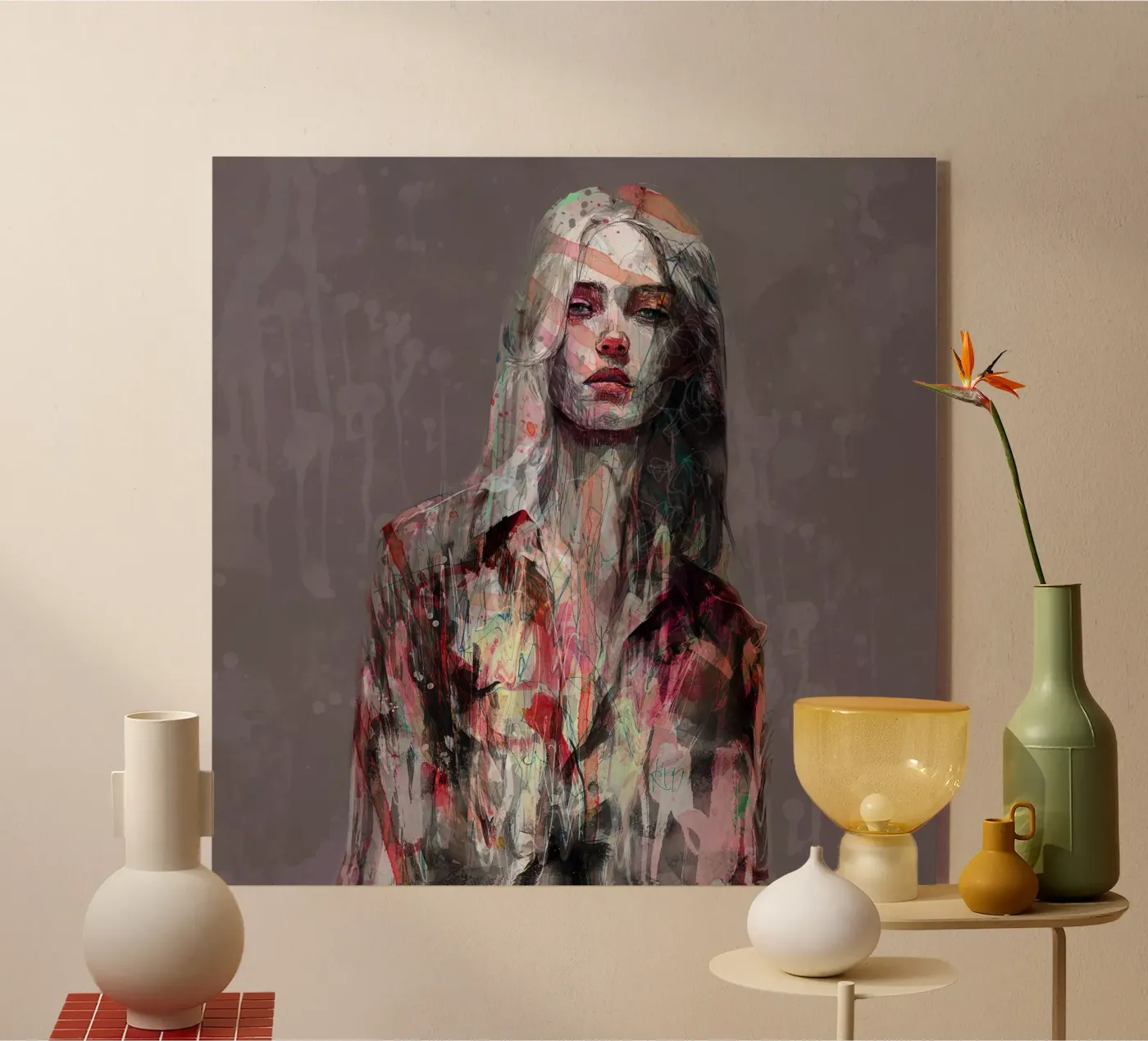 rain acryl van Giulio Iurissevich