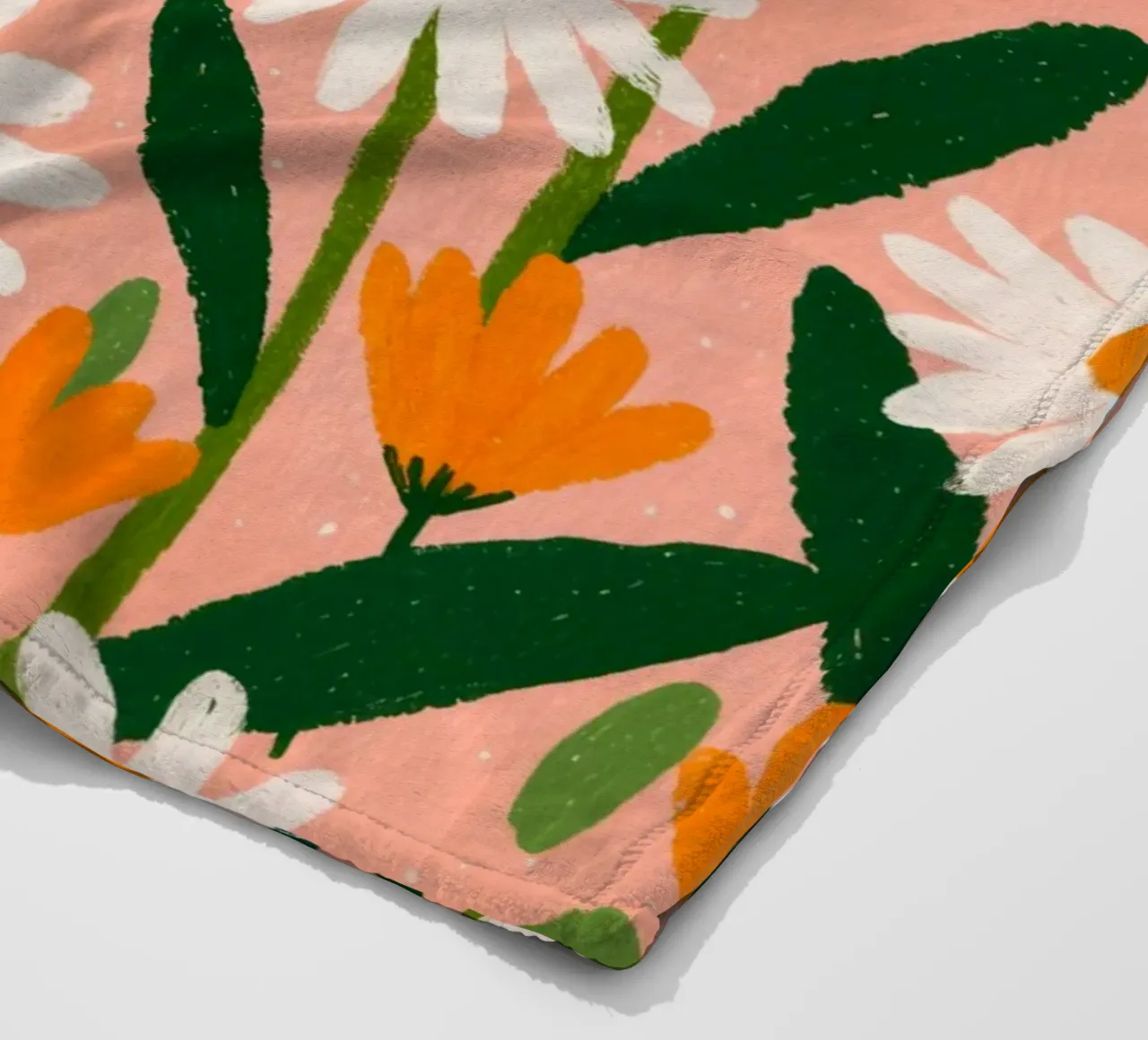 Sommerspaß mit Margeriten Fleecedecke von Carinaprint