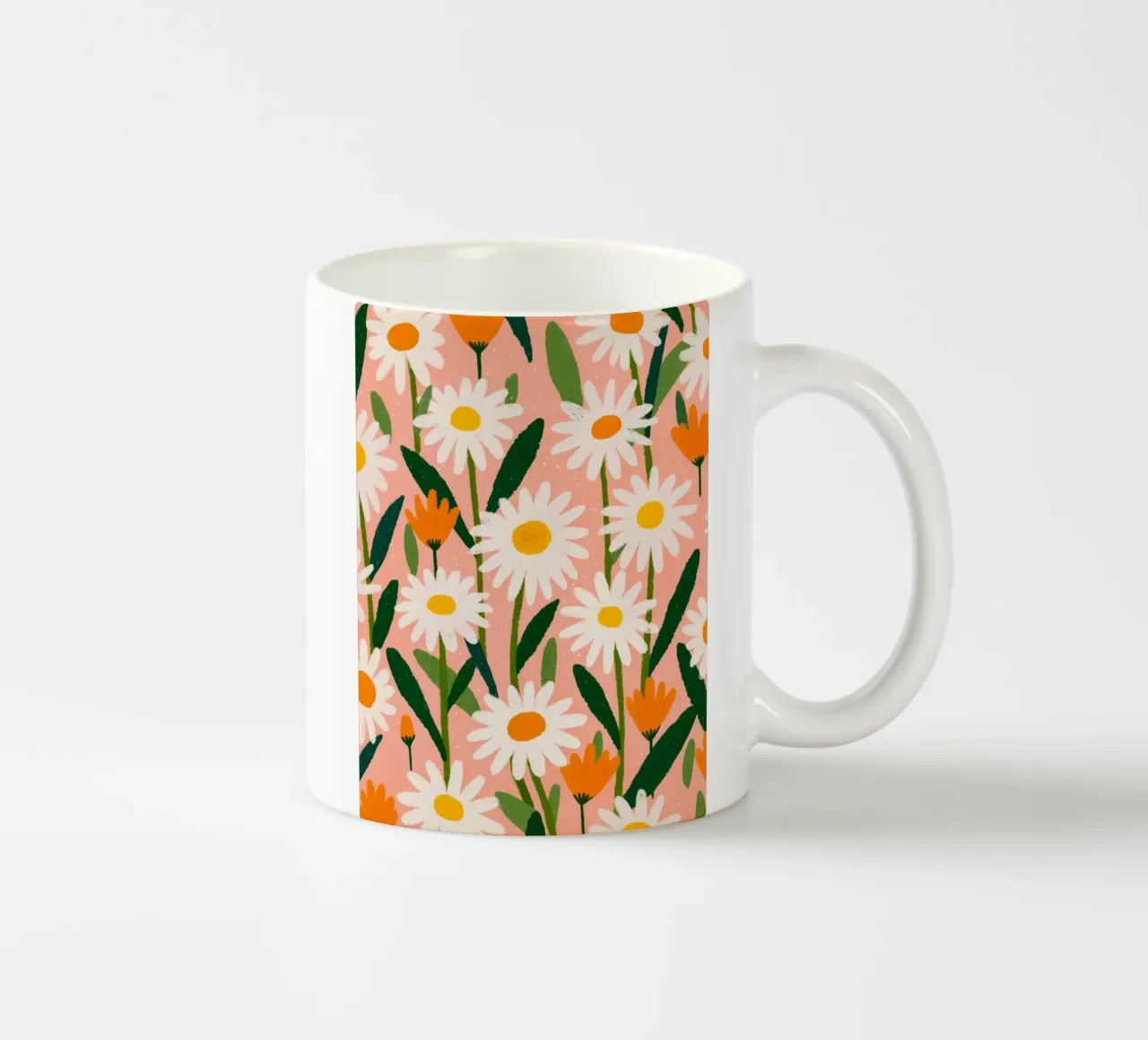 Sommerspaß mit Margeriten Keramik Tasse von Carinaprint