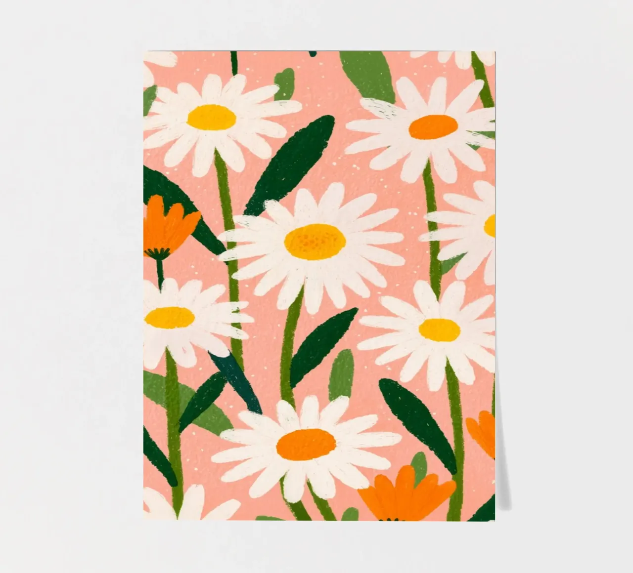 Sommerspaß mit Margeriten Stickerbogen von Carinaprint