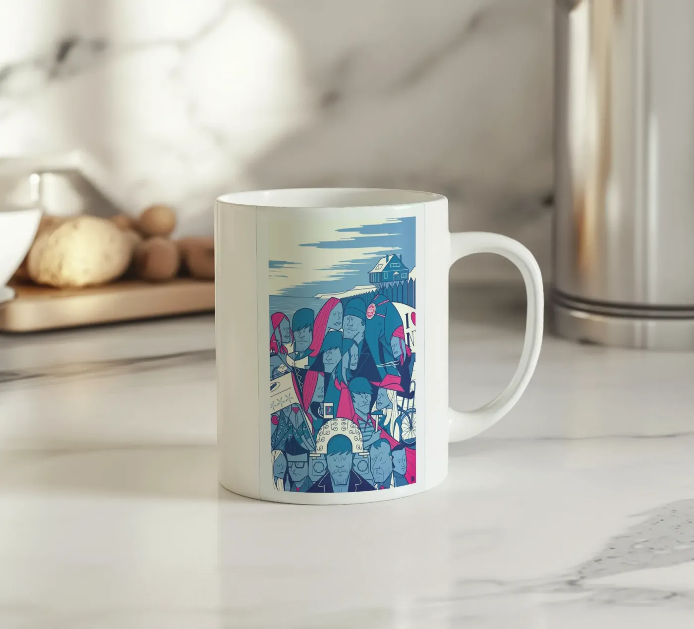LACUNA ceramic mug by Ale Giorgini