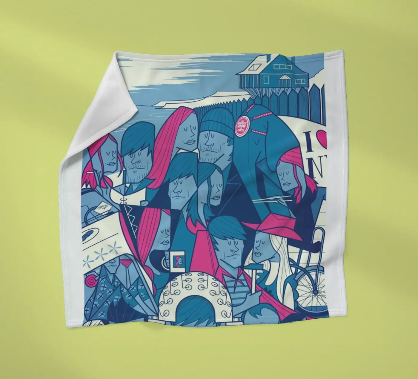 LACUNA fleecedeken van Ale Giorgini