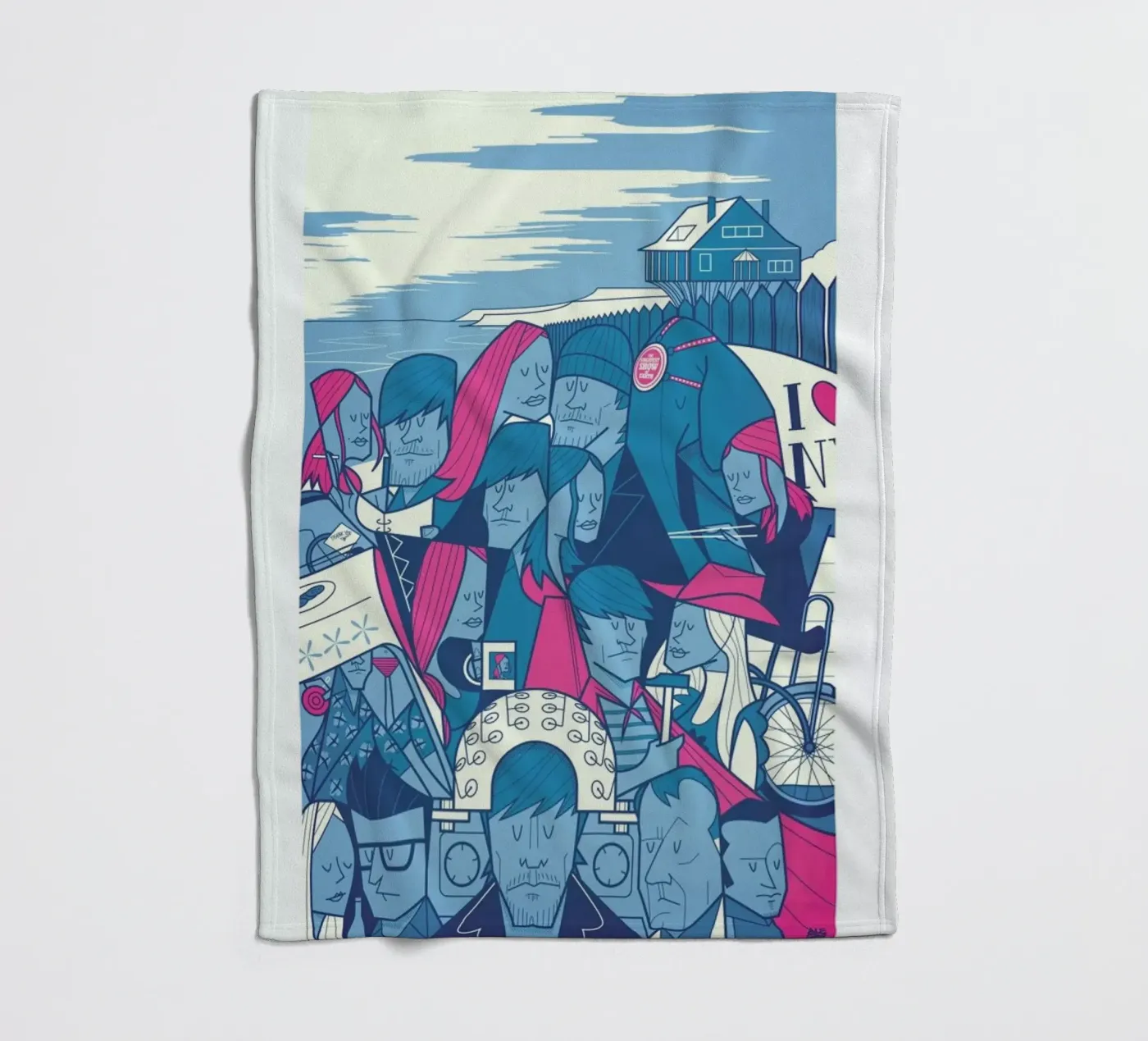 LACUNA fleecedeken van Ale Giorgini