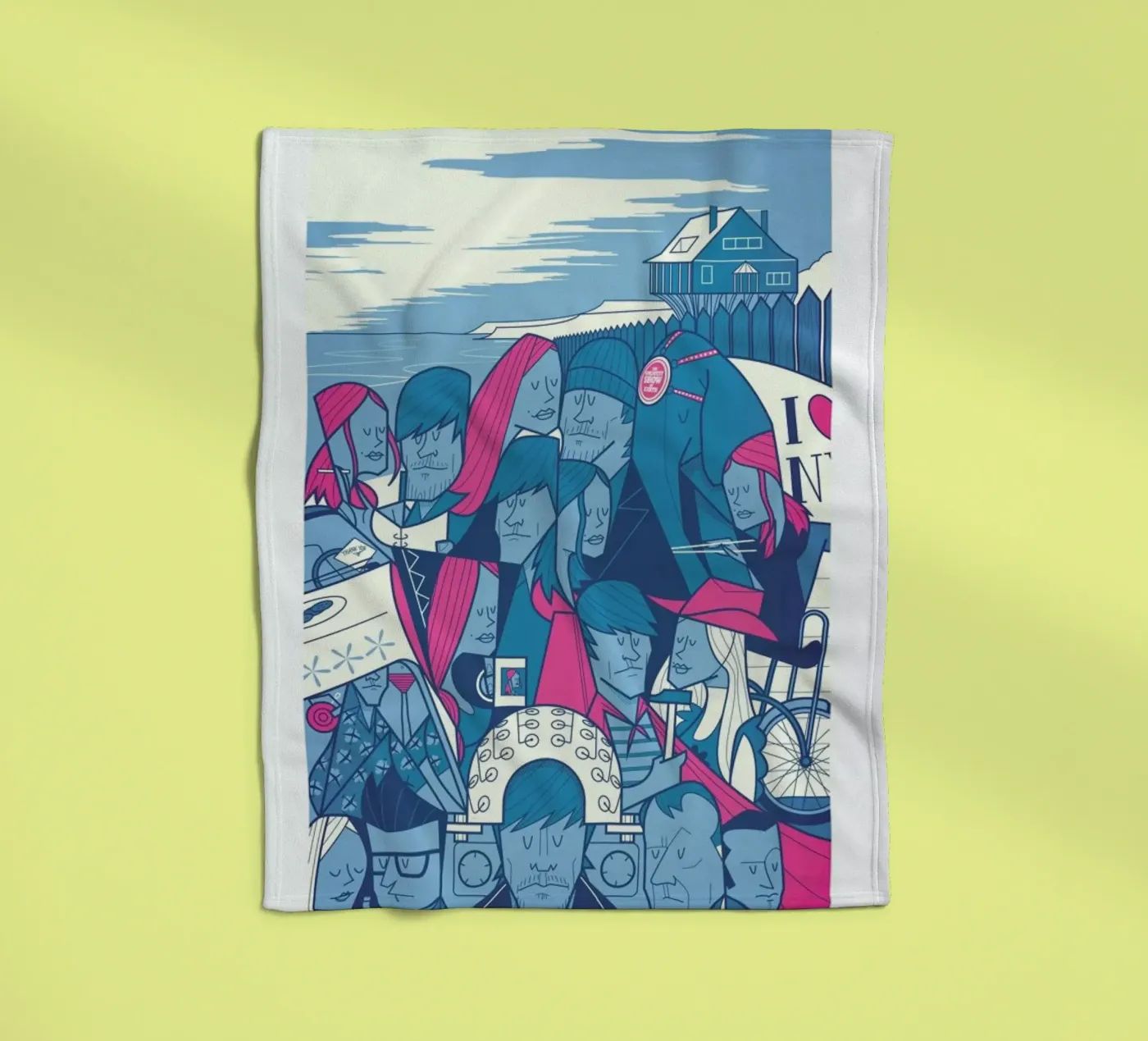 LACUNA fleecedeken van Ale Giorgini