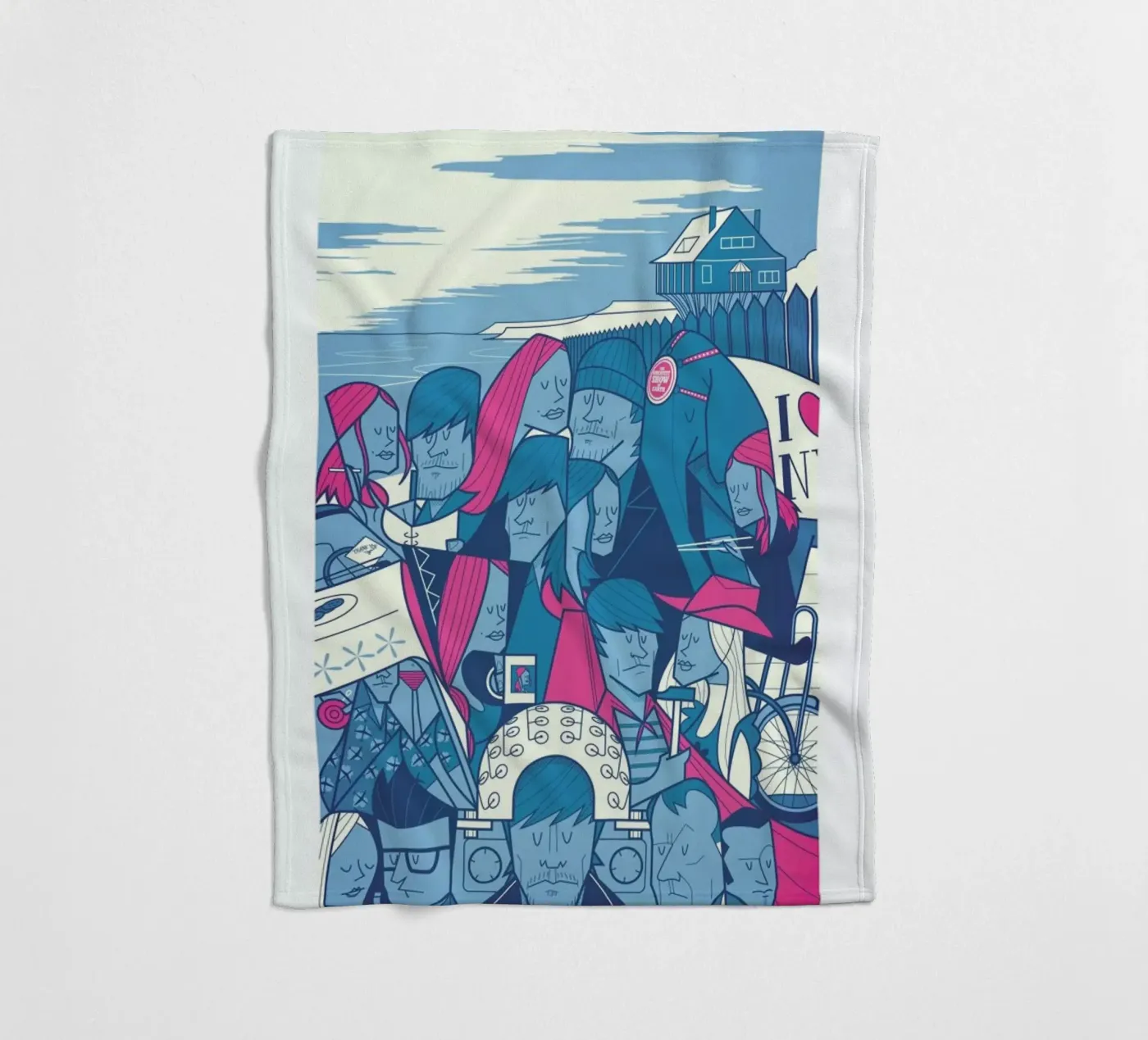 LACUNA fleecedeken van Ale Giorgini