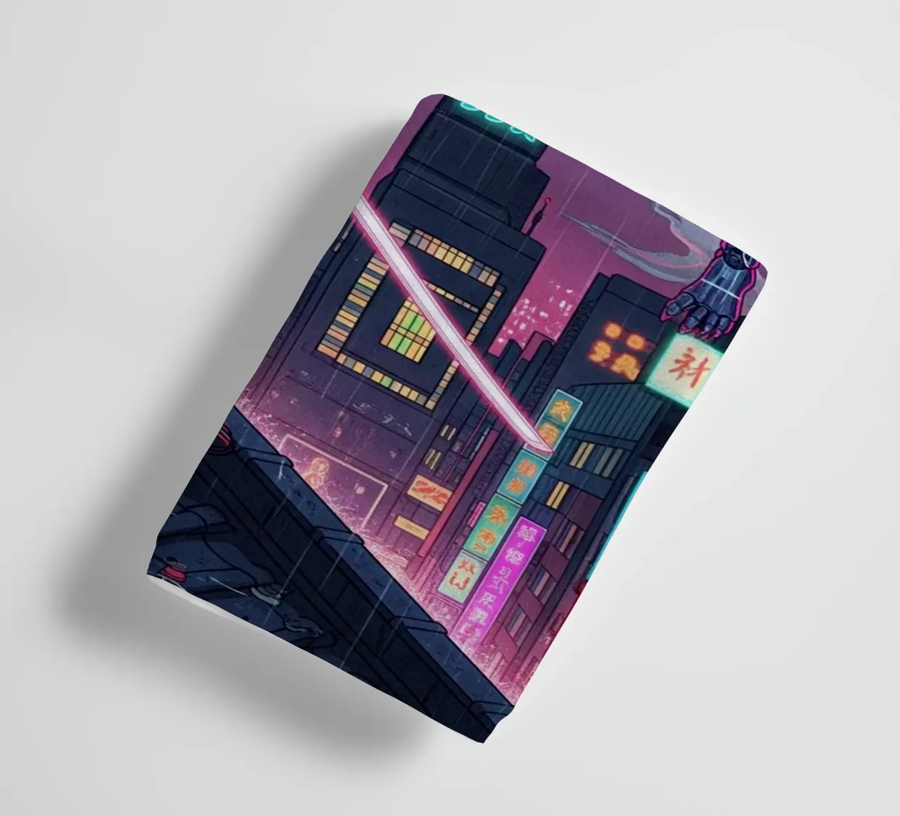 Modern retro Japanese art style (2) towel by Lembayung art