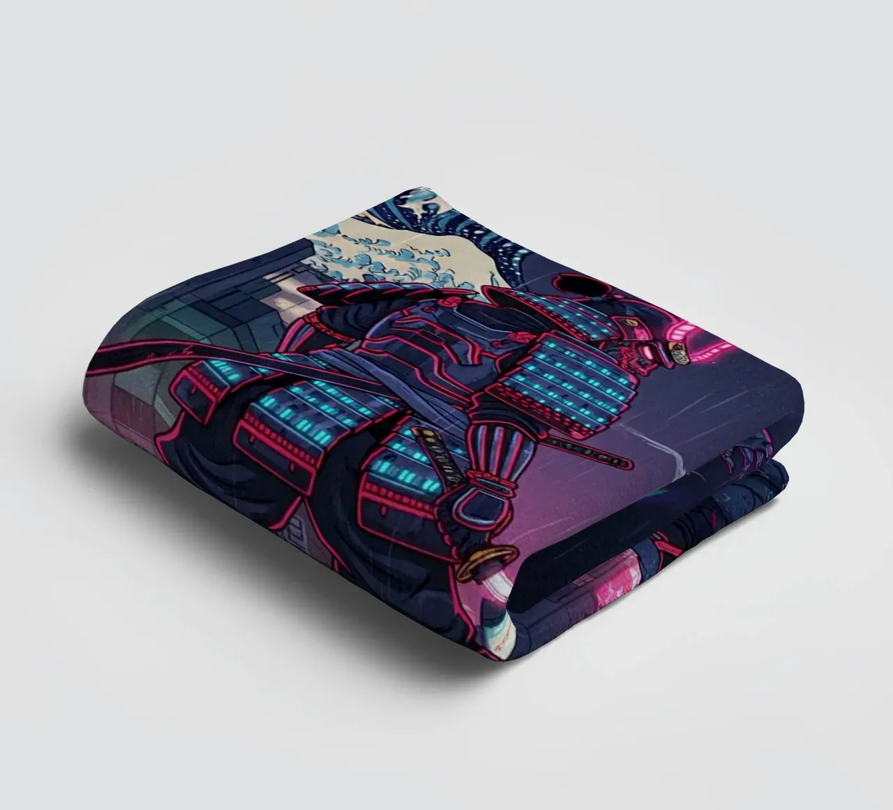 Modern retro Japanese art style (2) towel by Lembayung art