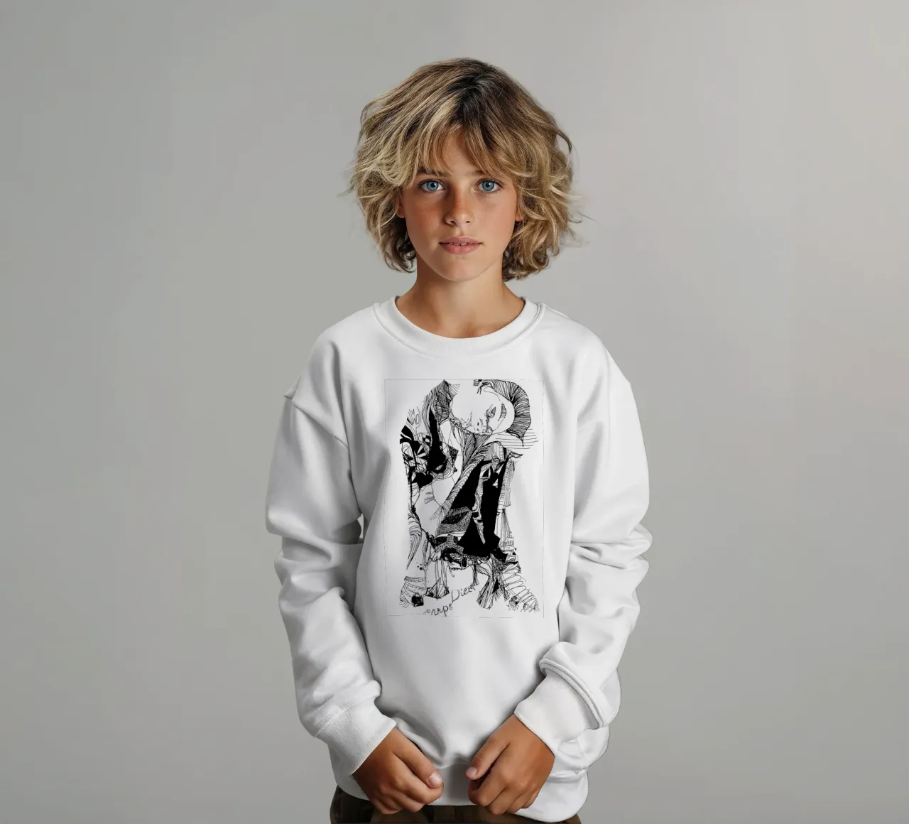 carpe diem felpa bambino da Giulio Iurissevich