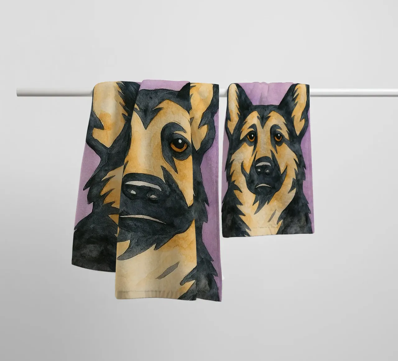 now show resposibility dog art drawing towel by pasadenan
