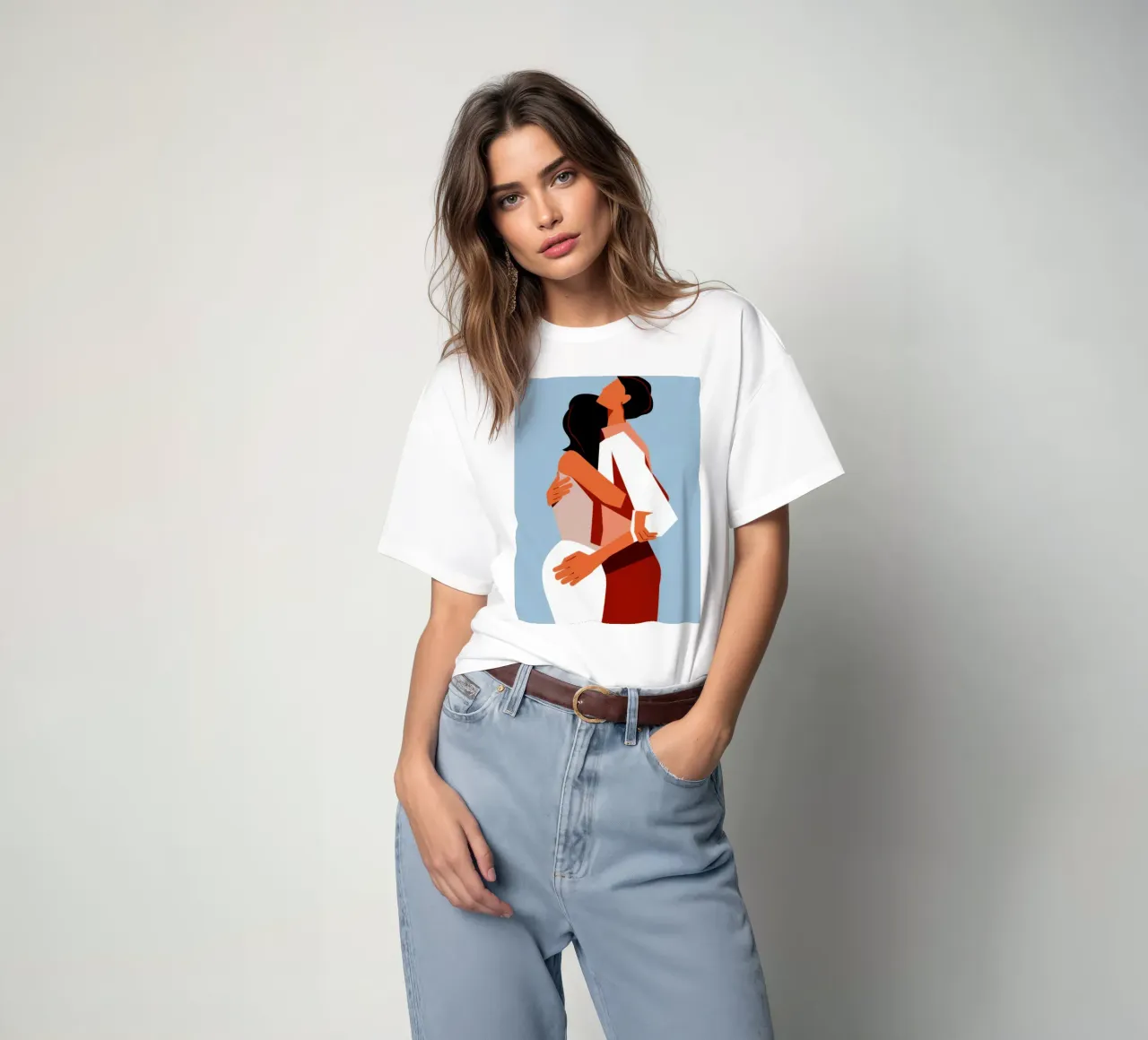 Tenero abbraccio d'amore t-shirt da Mark Solaria