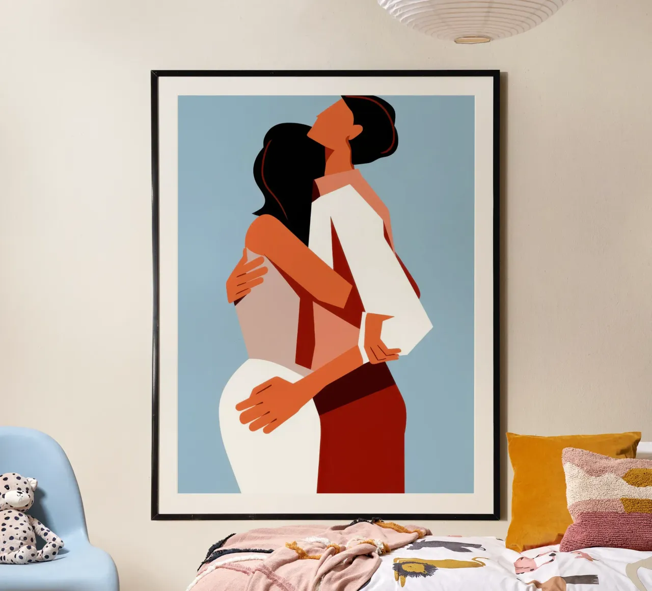 Tenero abbraccio d'amore carta hahnemühle da Mark Solaria