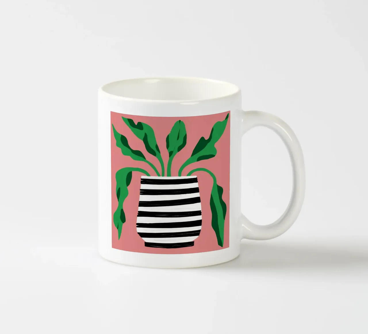 Semplicità delle piante in vaso tazza in ceramica da Gaia Viesta