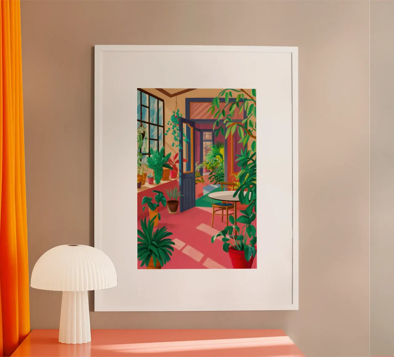 Sala da sole Porta delle piante poster con telaio in plastica da Selene Shade