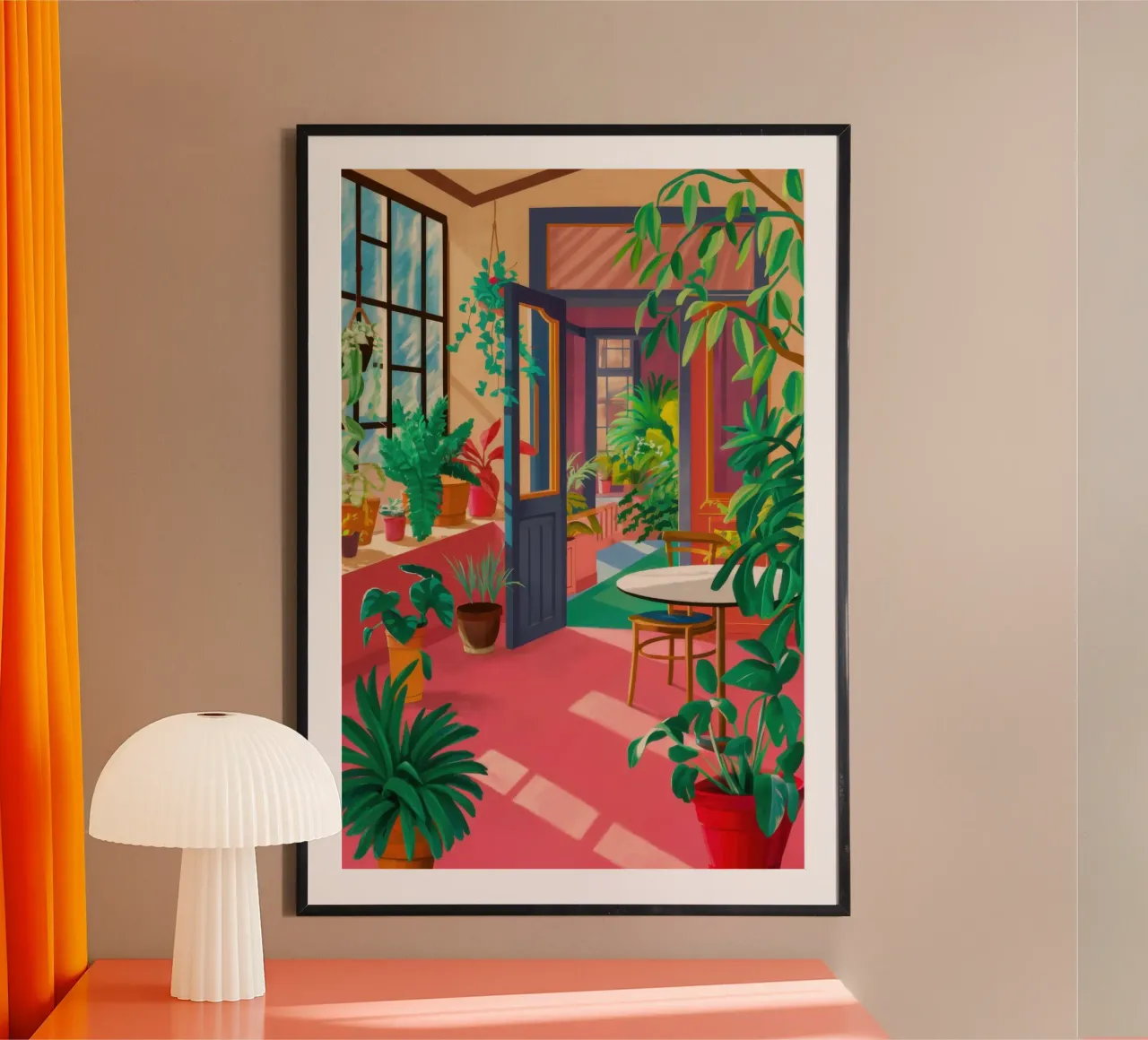 Sala da sole Porta delle piante poster con telaio in plastica da Selene Shade
