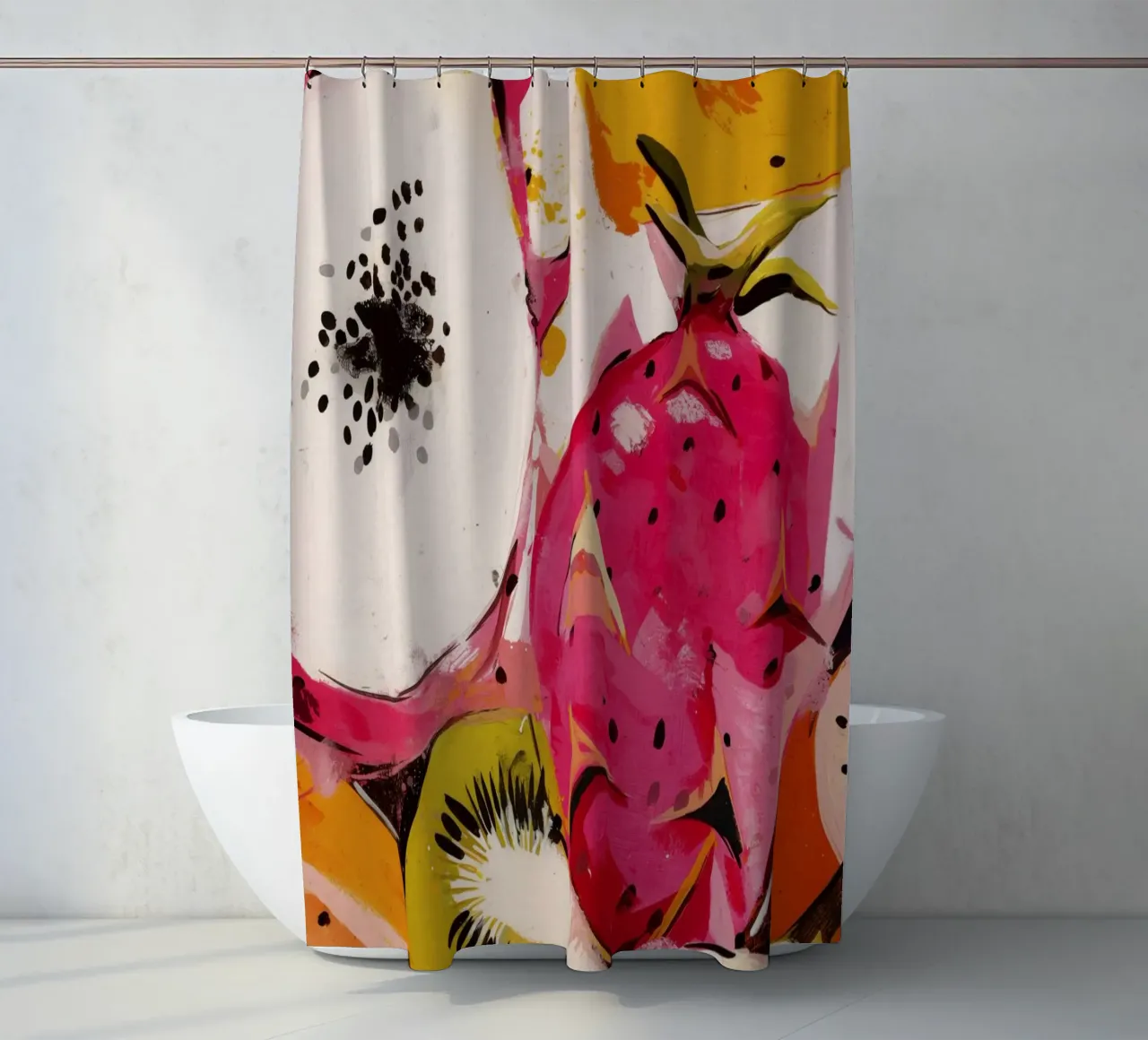 Fresh Fruits No 1 shower curtain by treechild