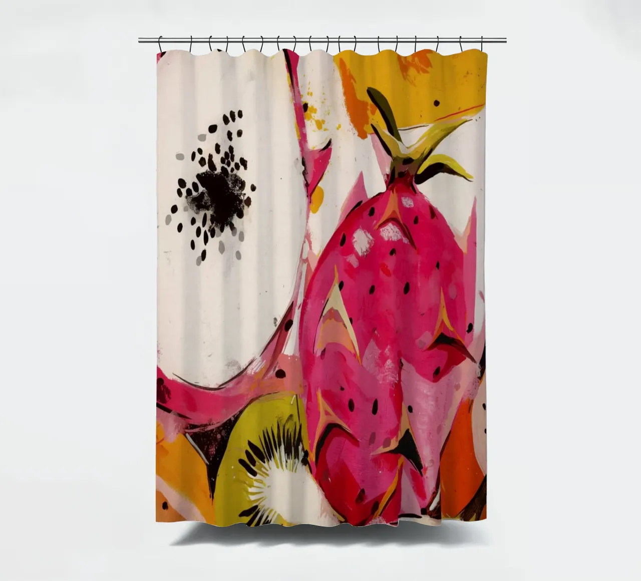 Fresh Fruits No 1 shower curtain by treechild