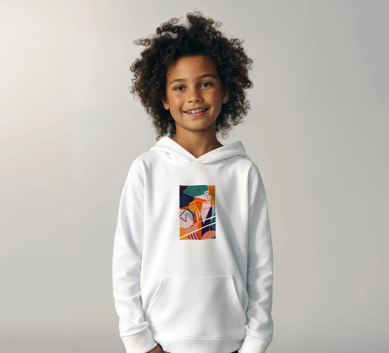 Collisione dinamica dei frammenti felpa bambino con cappuccio da Trace Brush