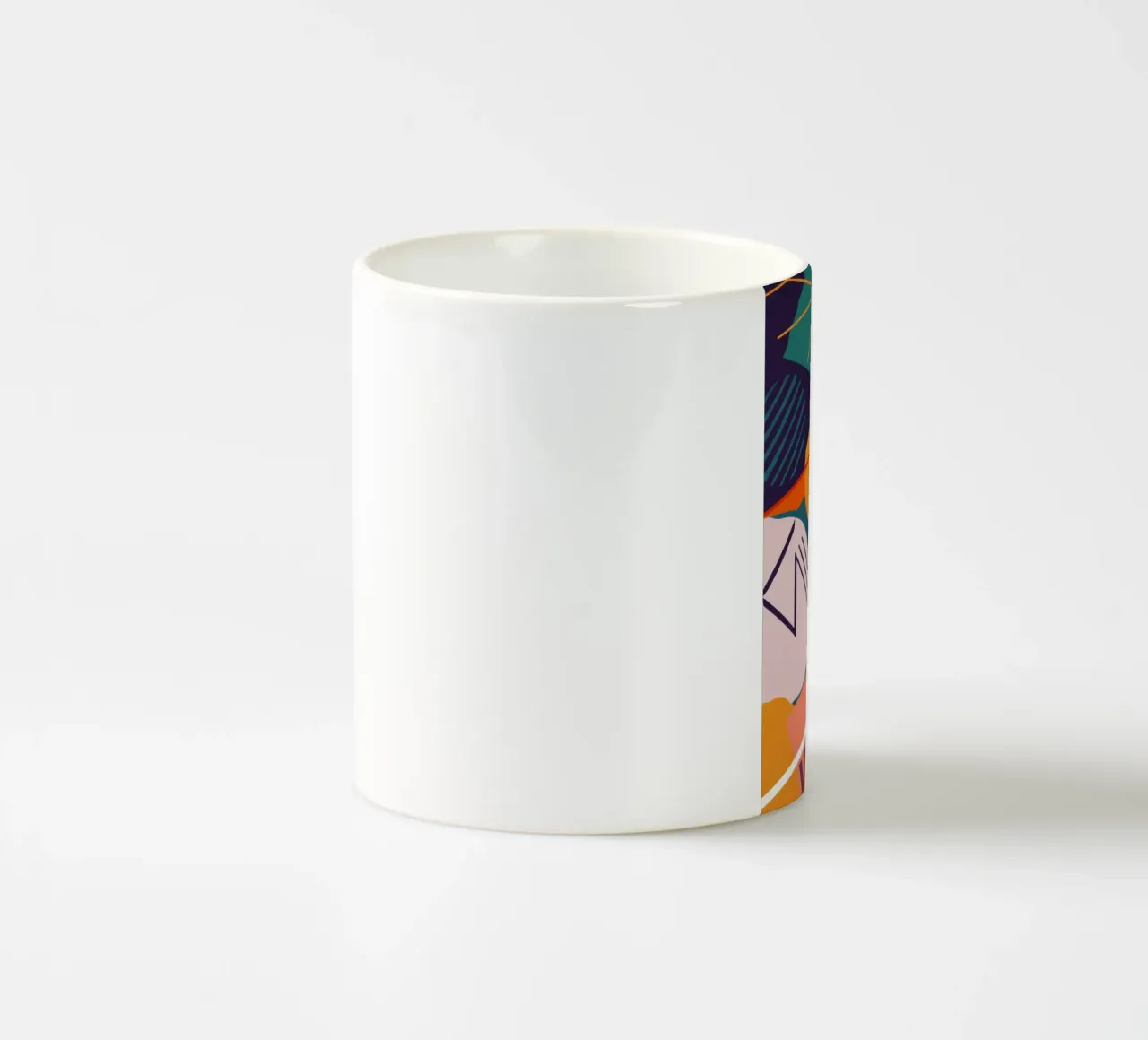 Collisione dinamica dei frammenti tazza in ceramica da Trace Brush