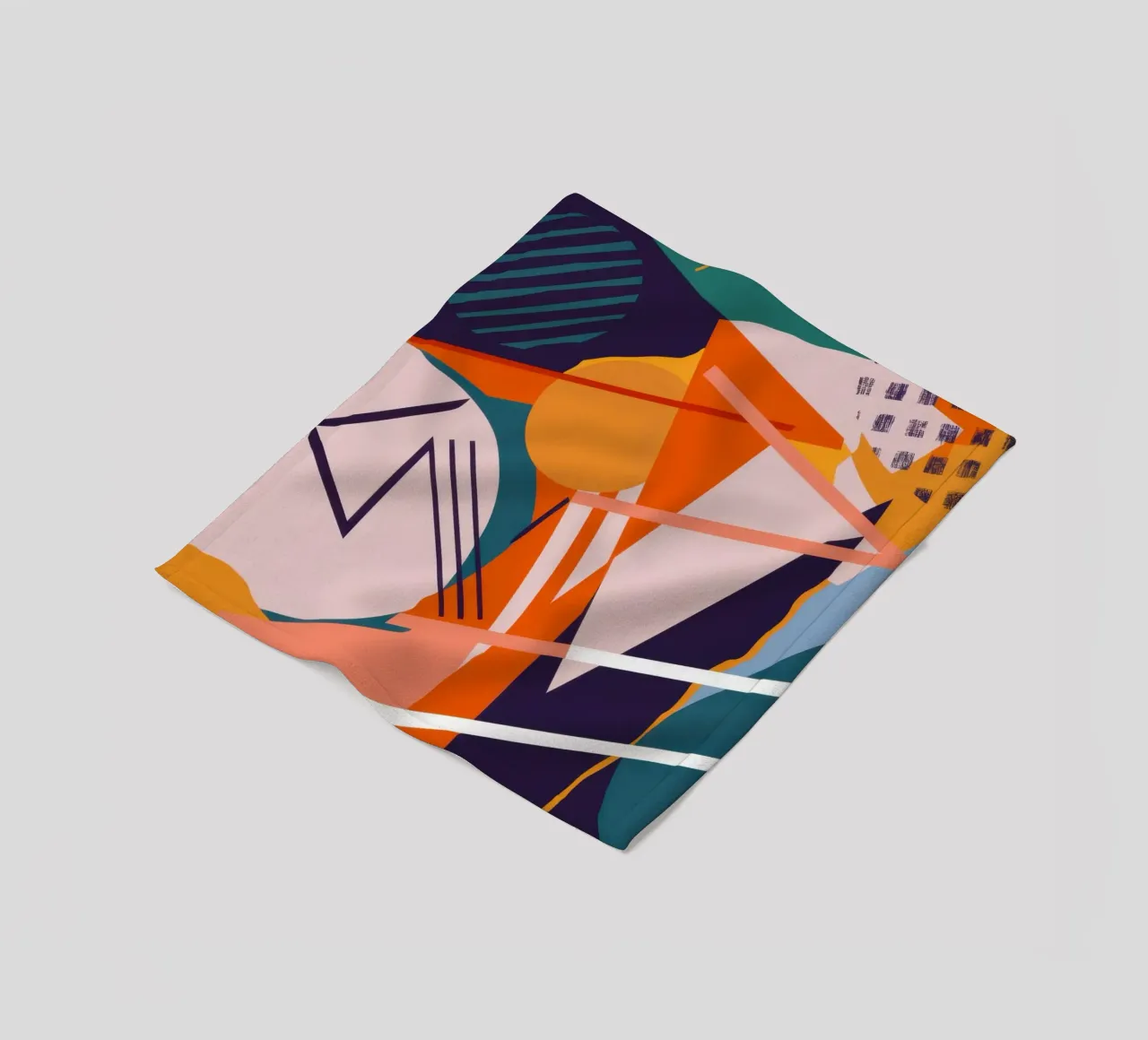 Dynamic Shard Collision fleece blanket by Trace Brush
