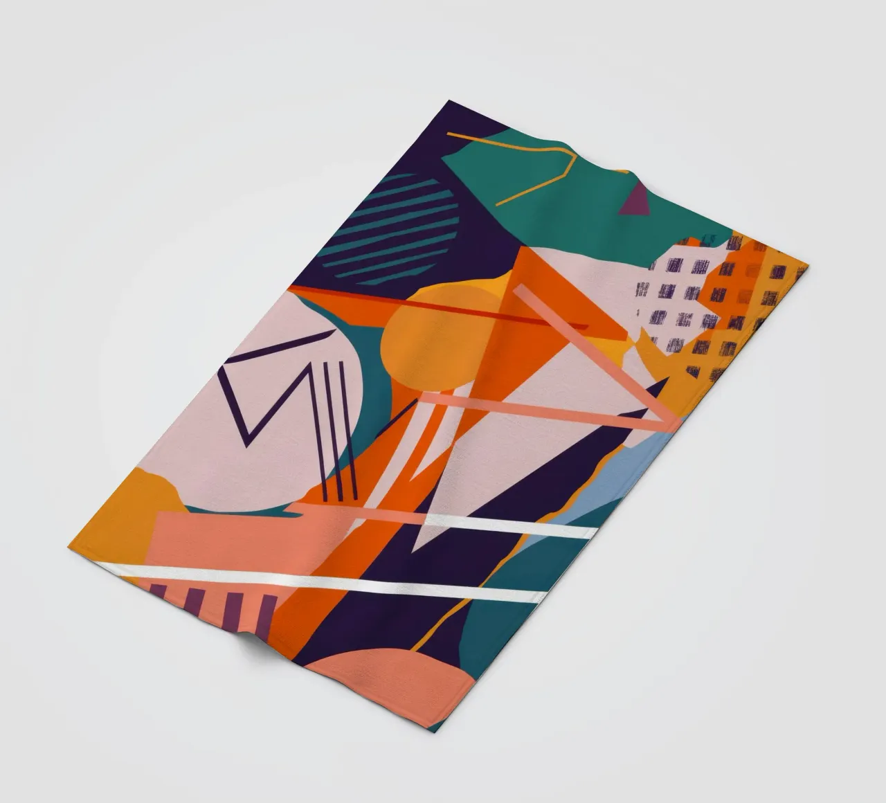 Dynamic Shard Collision fleece blanket by Trace Brush