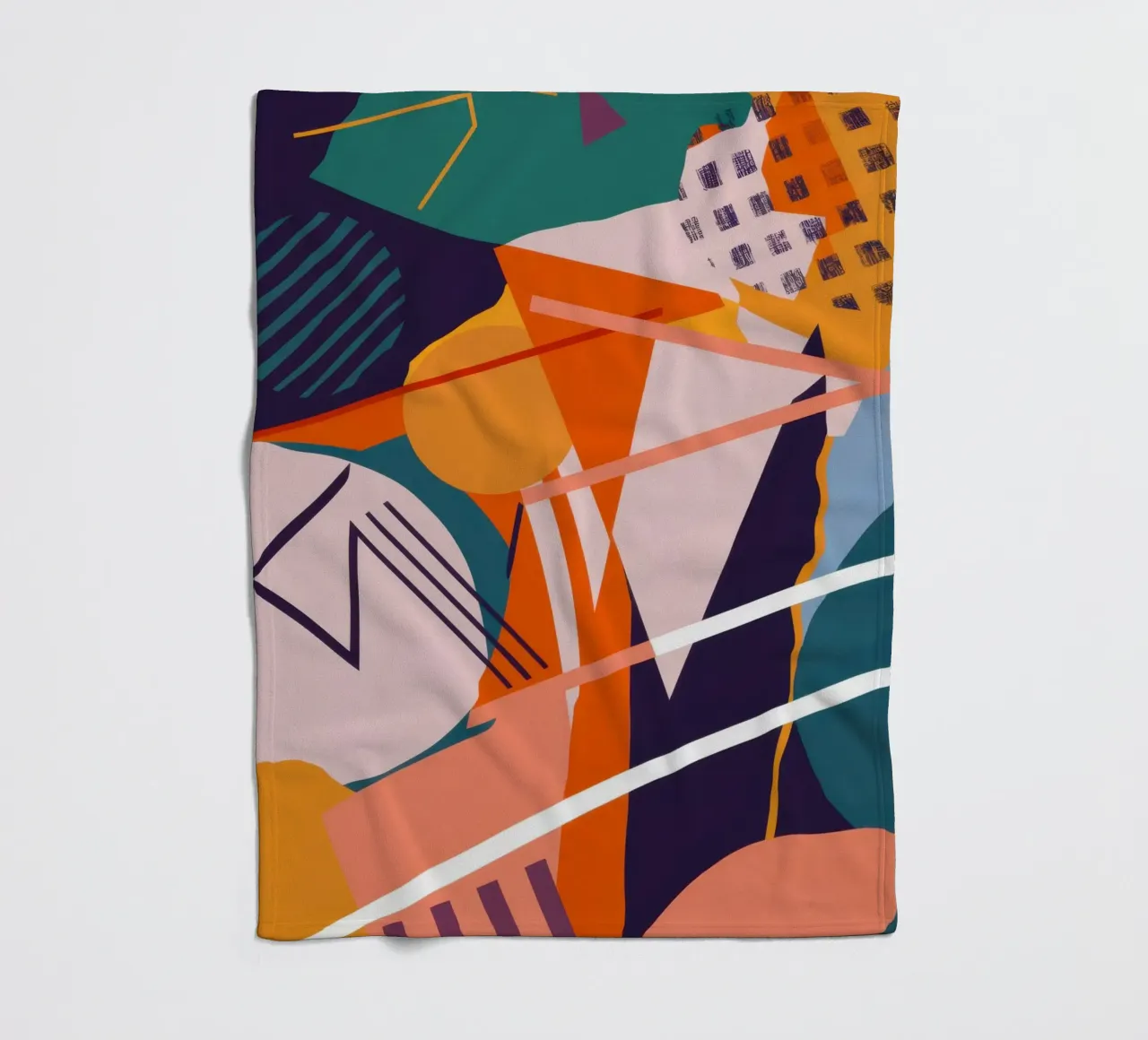 Dynamic Shard Collision fleece blanket by Trace Brush