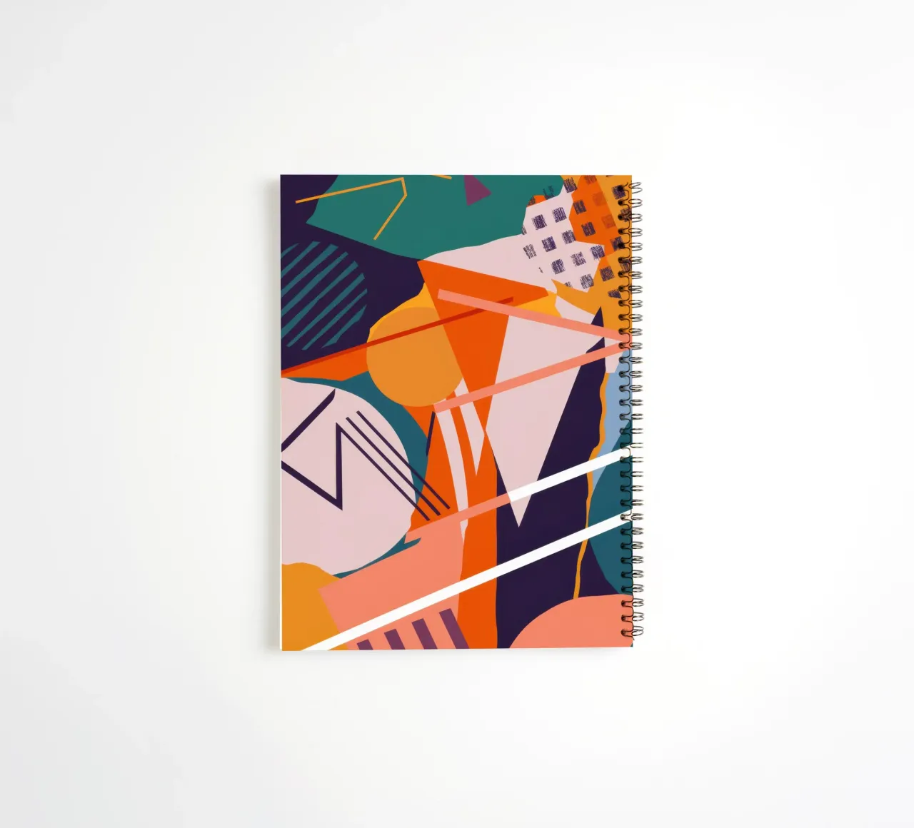 Dynamic Shard Collision spiral notebook by Trace Brush