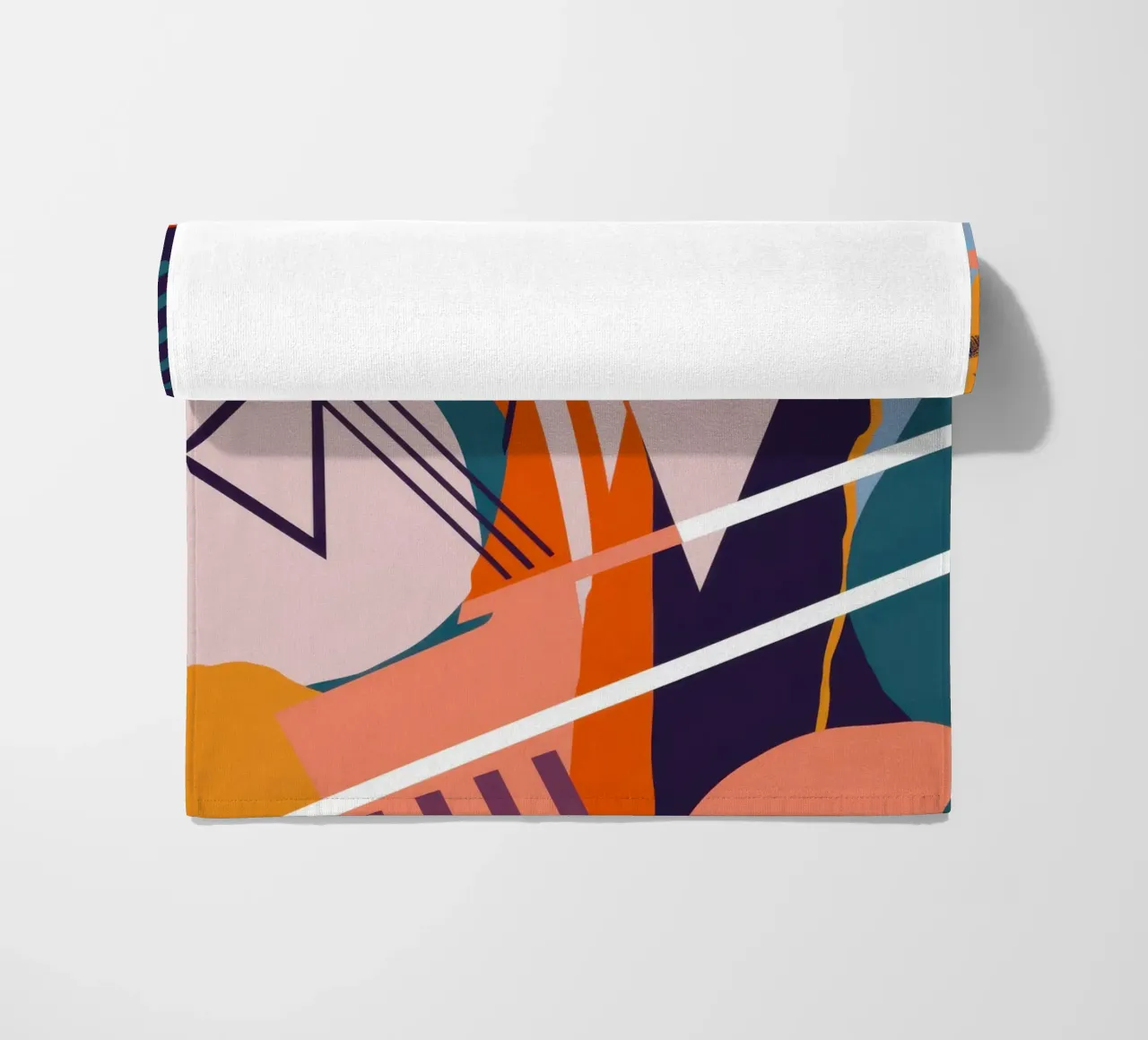 Dynamic Shard Collision beach towel by Trace Brush