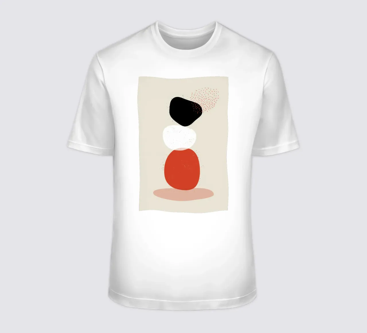 Totem astratto equilibrato t-shirt da Irish Strokes