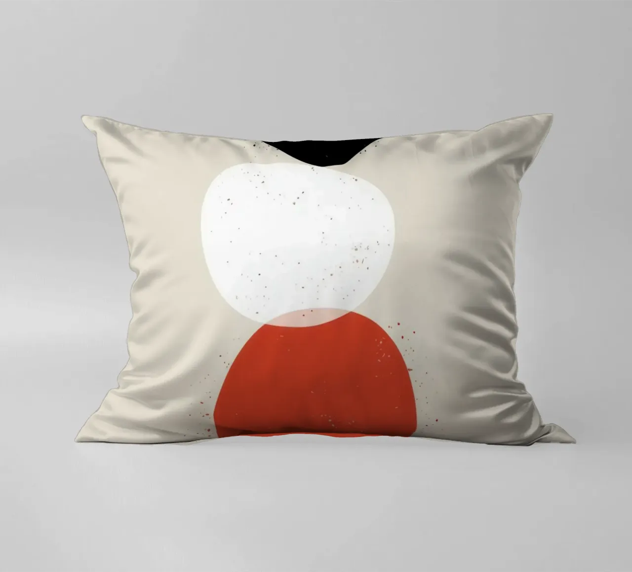 Balanced Abstract Totem decorative cushion by Irish Strokes
