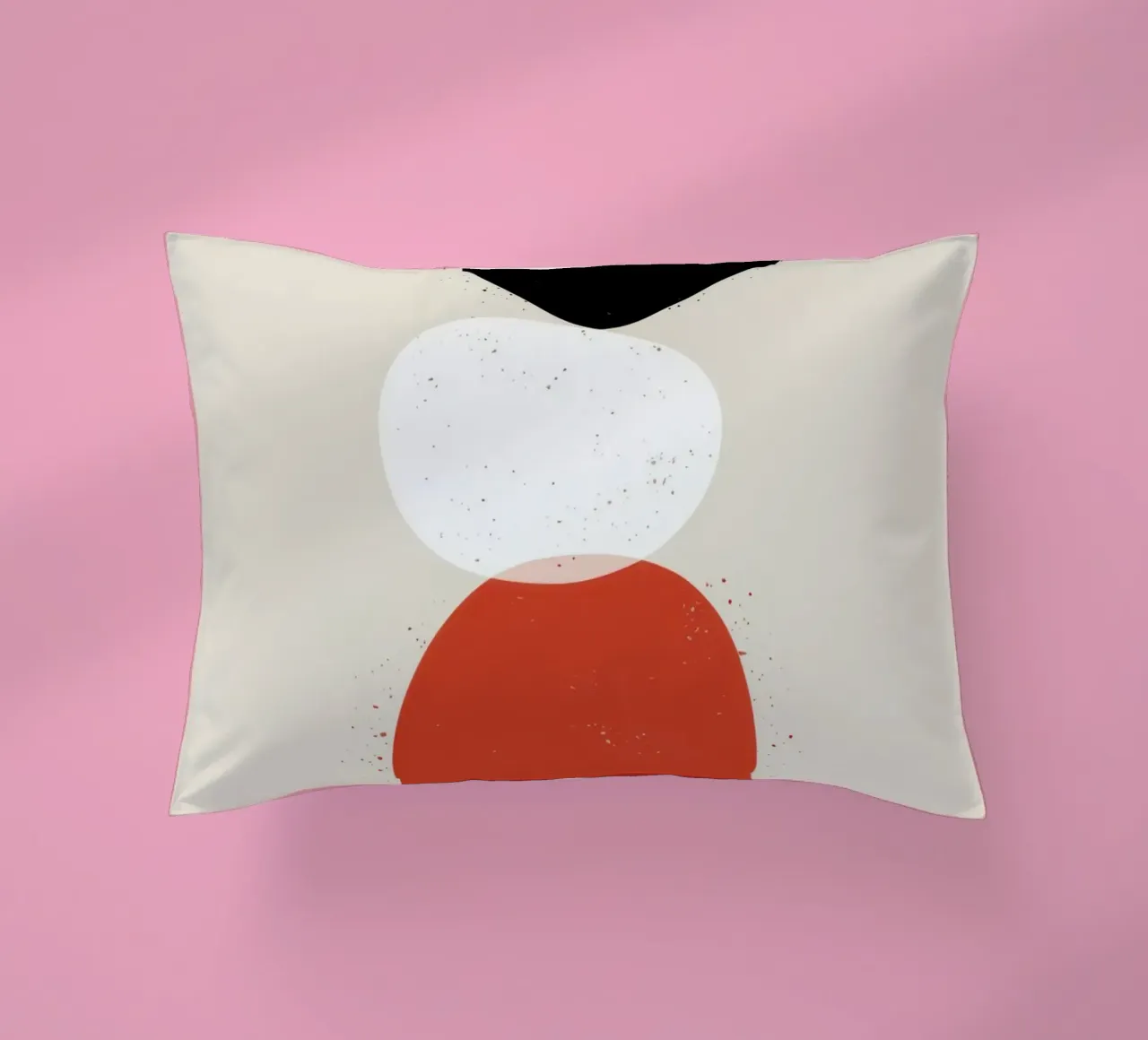 Balanced Abstract Totem decorative cushion by Irish Strokes