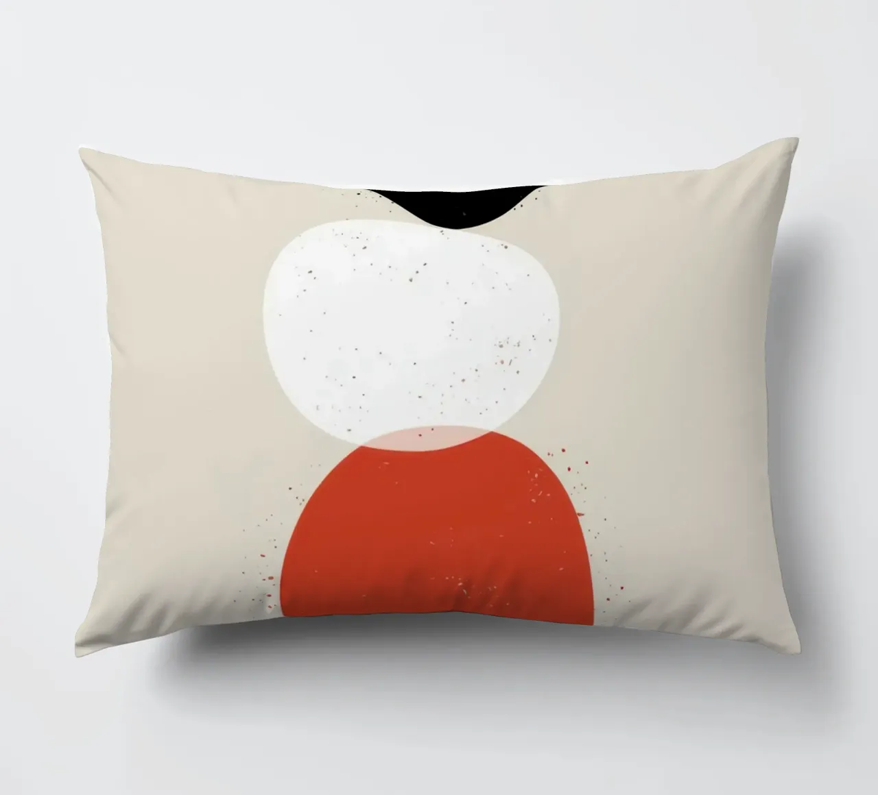 Balanced Abstract Totem decorative cushion by Irish Strokes