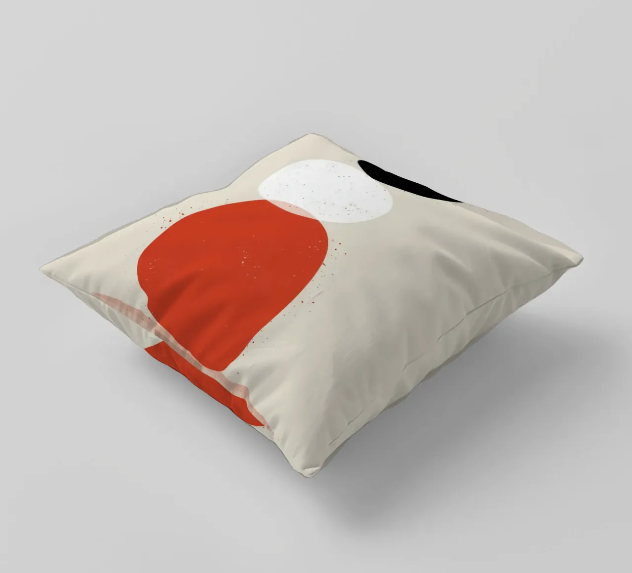 Balanced Abstract Totem decorative cushion by Irish Strokes