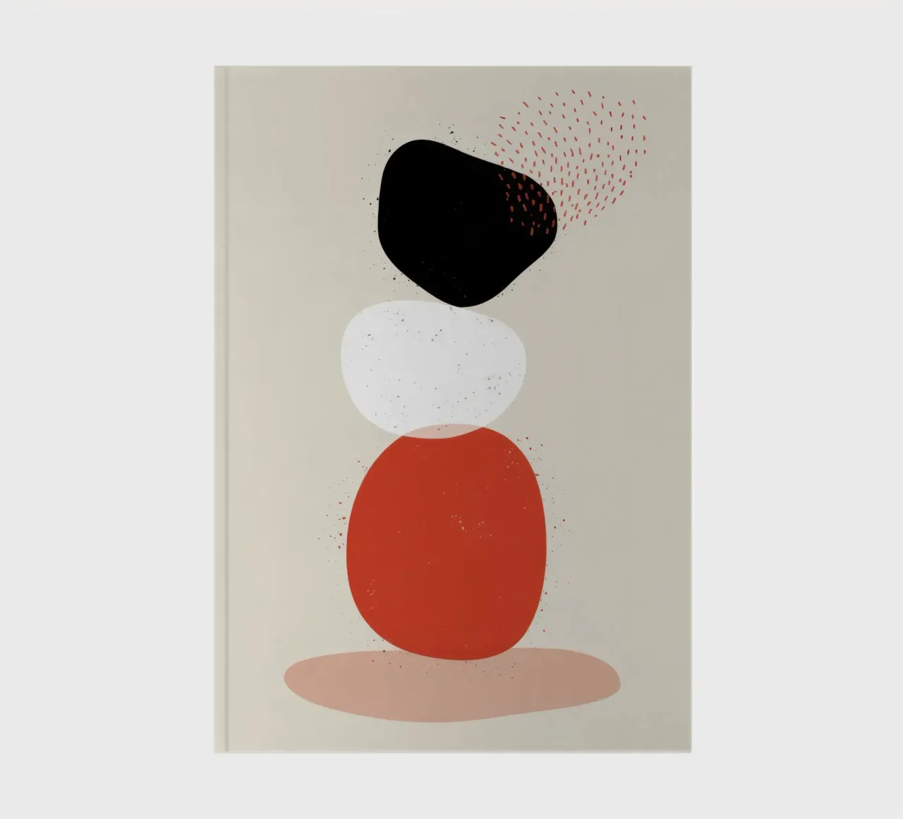 Balanced Abstract Totem notebook by Irish Strokes