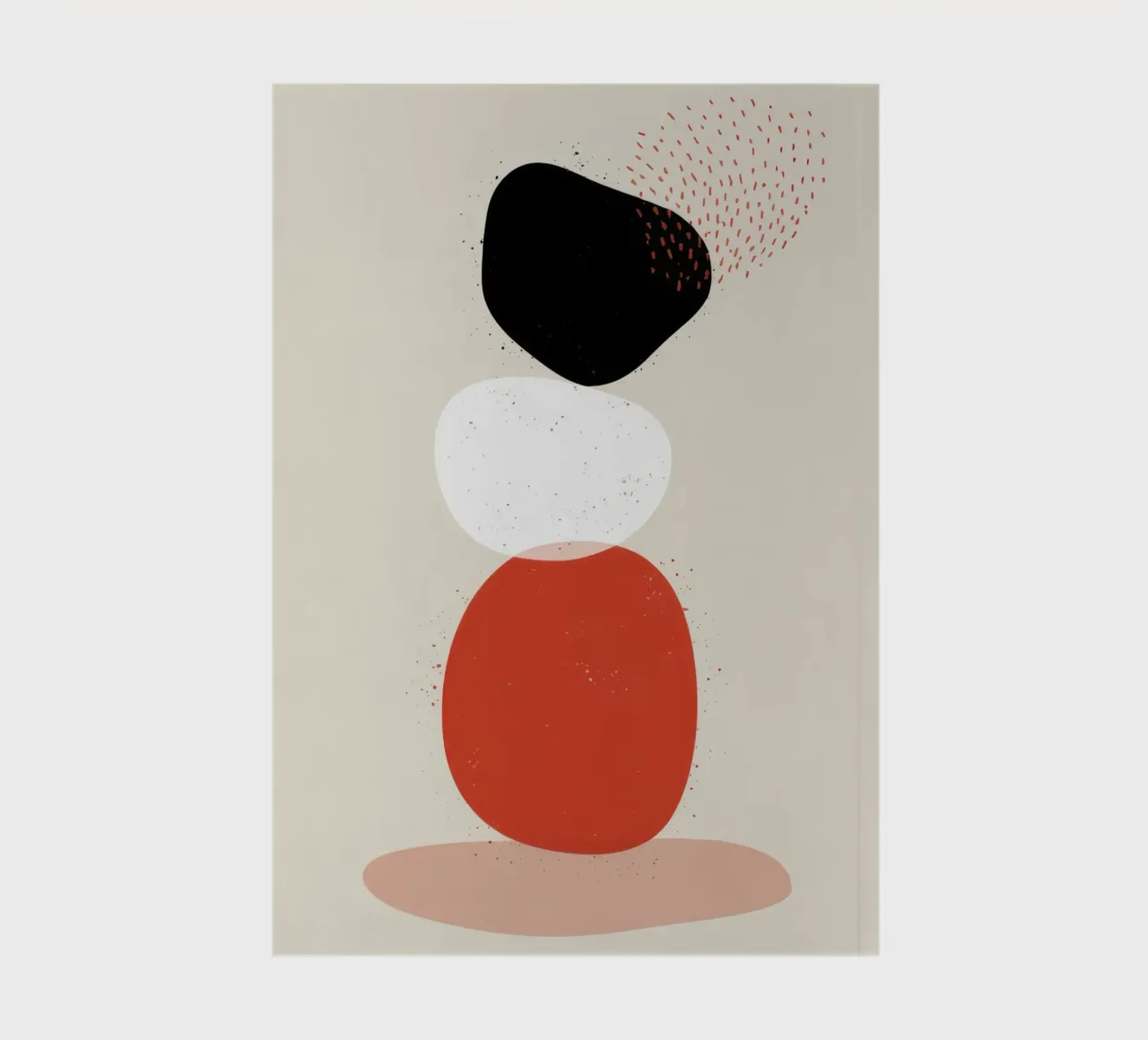 Balanced Abstract Totem notebook by Irish Strokes