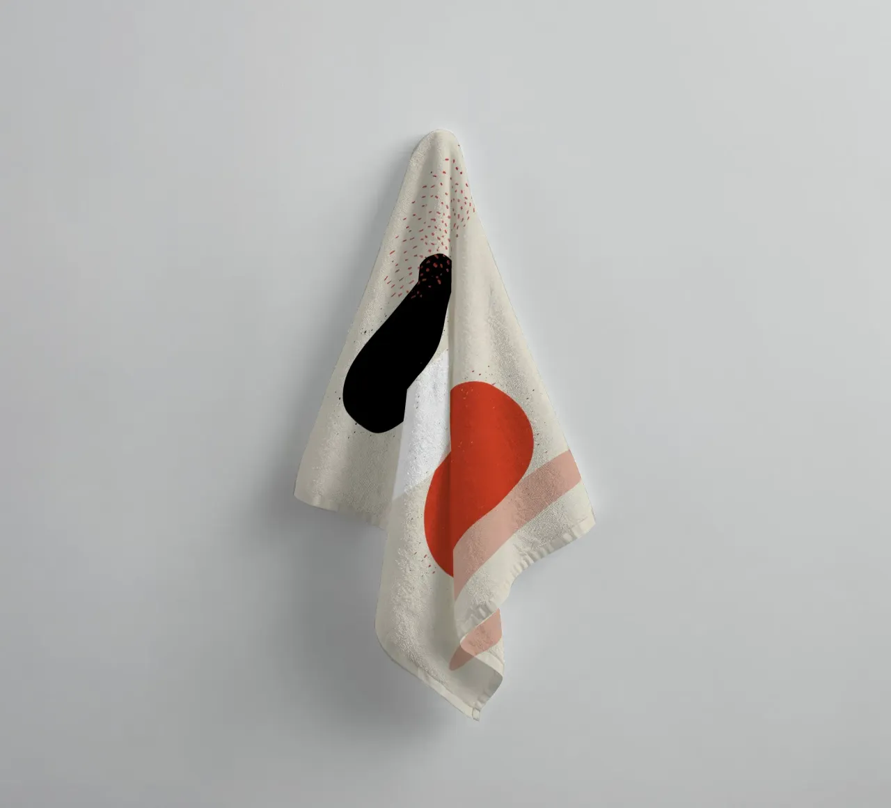 Balanced Abstract Totem towel by Irish Strokes