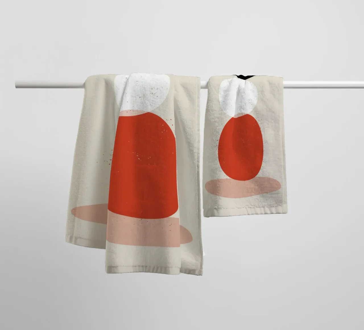 Balanced Abstract Totem towel by Irish Strokes