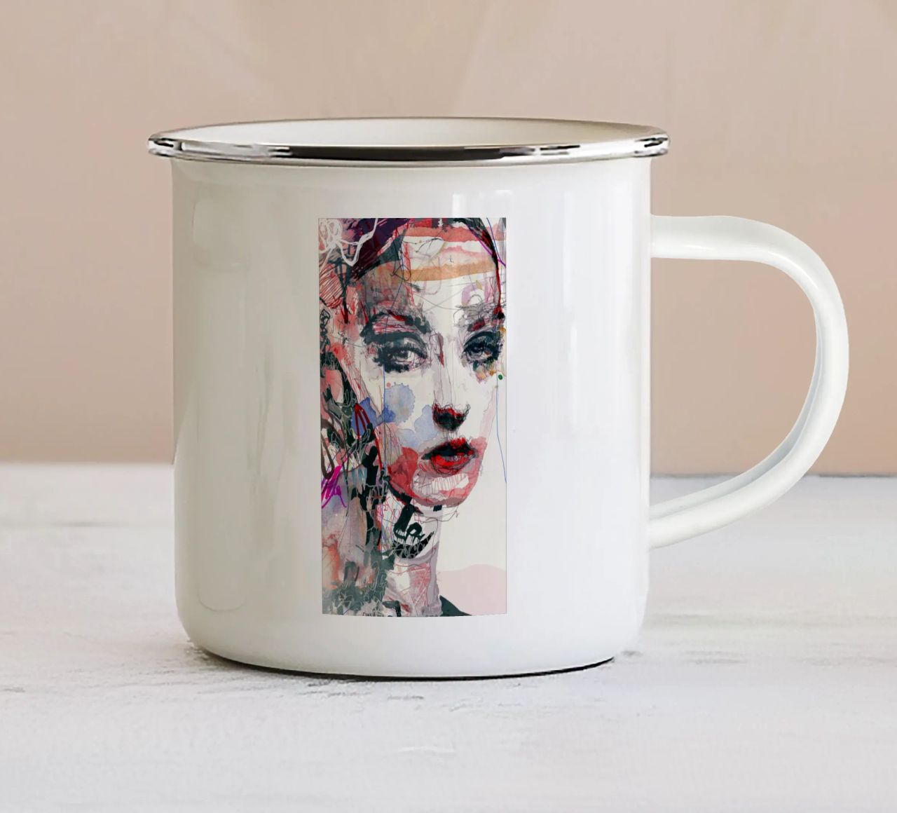 l a v a tazza in smalto da Giulio Iurissevich