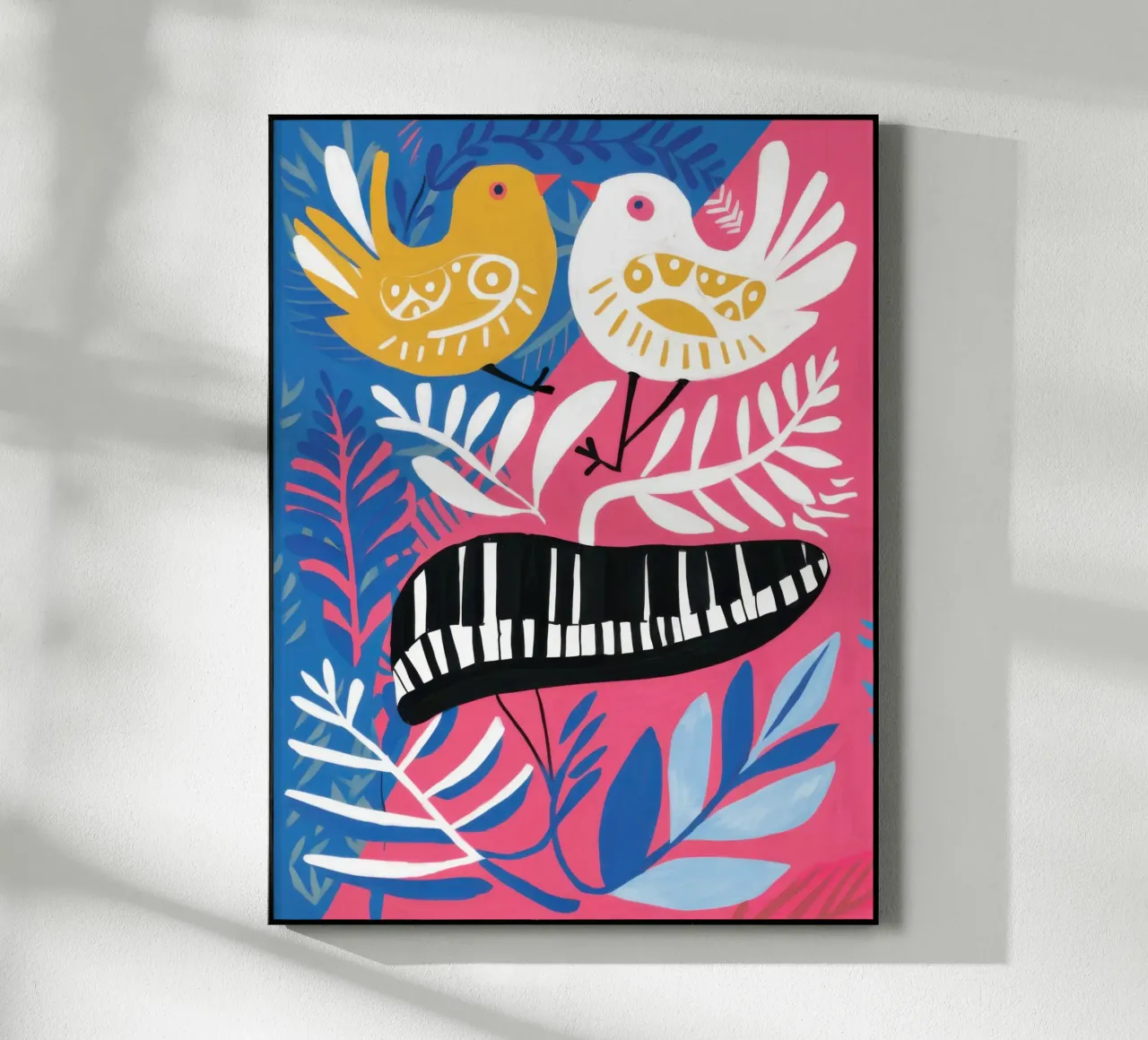 Pianoforte astratto a forma di uccello plexiglass da Mark Solaria