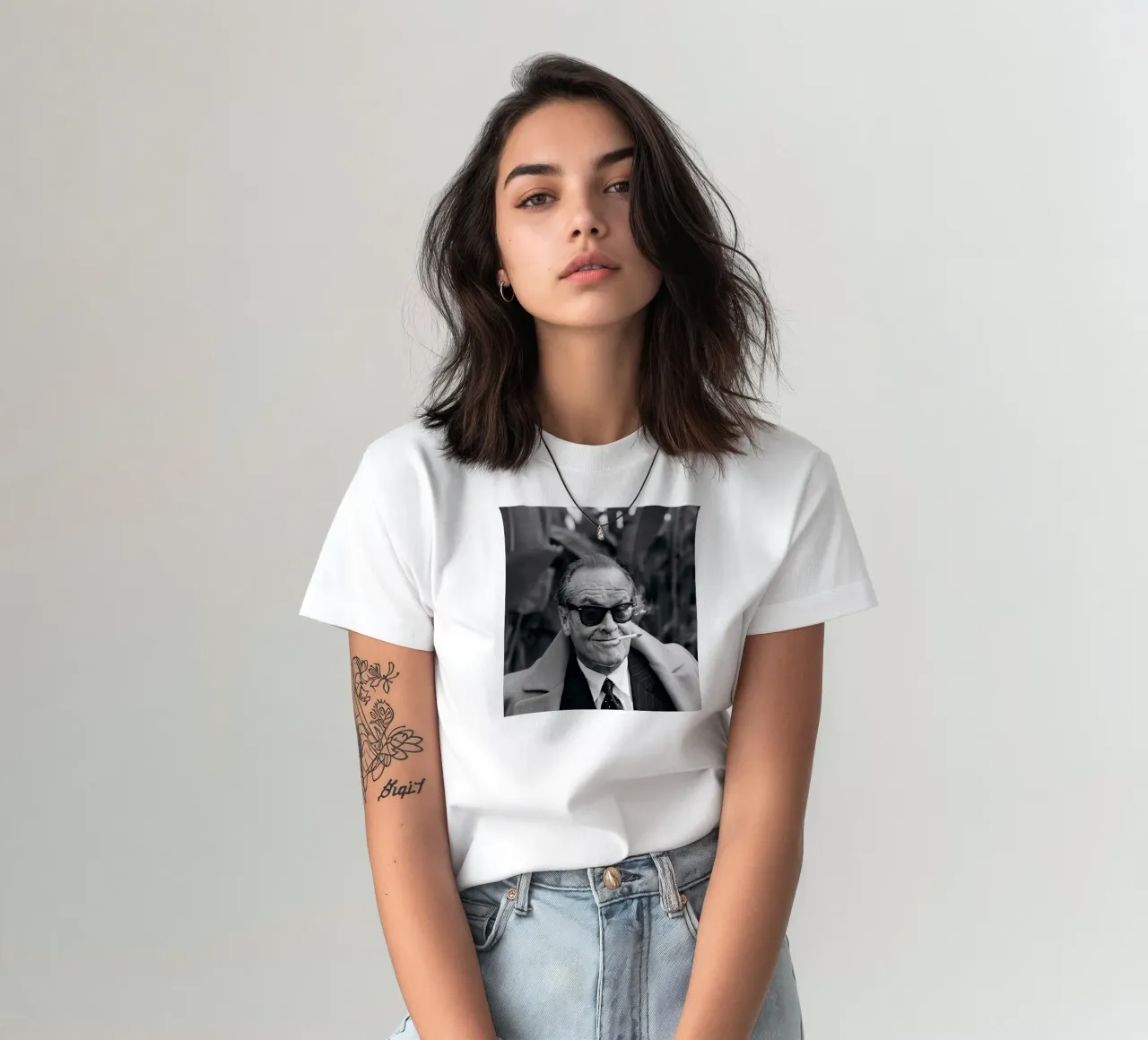 Sorriso con sigaretta t-shirt da glover studio