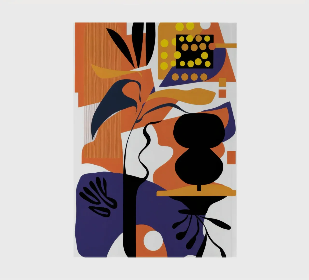 Deconstructed Form Collage notebook by Flock Reverie