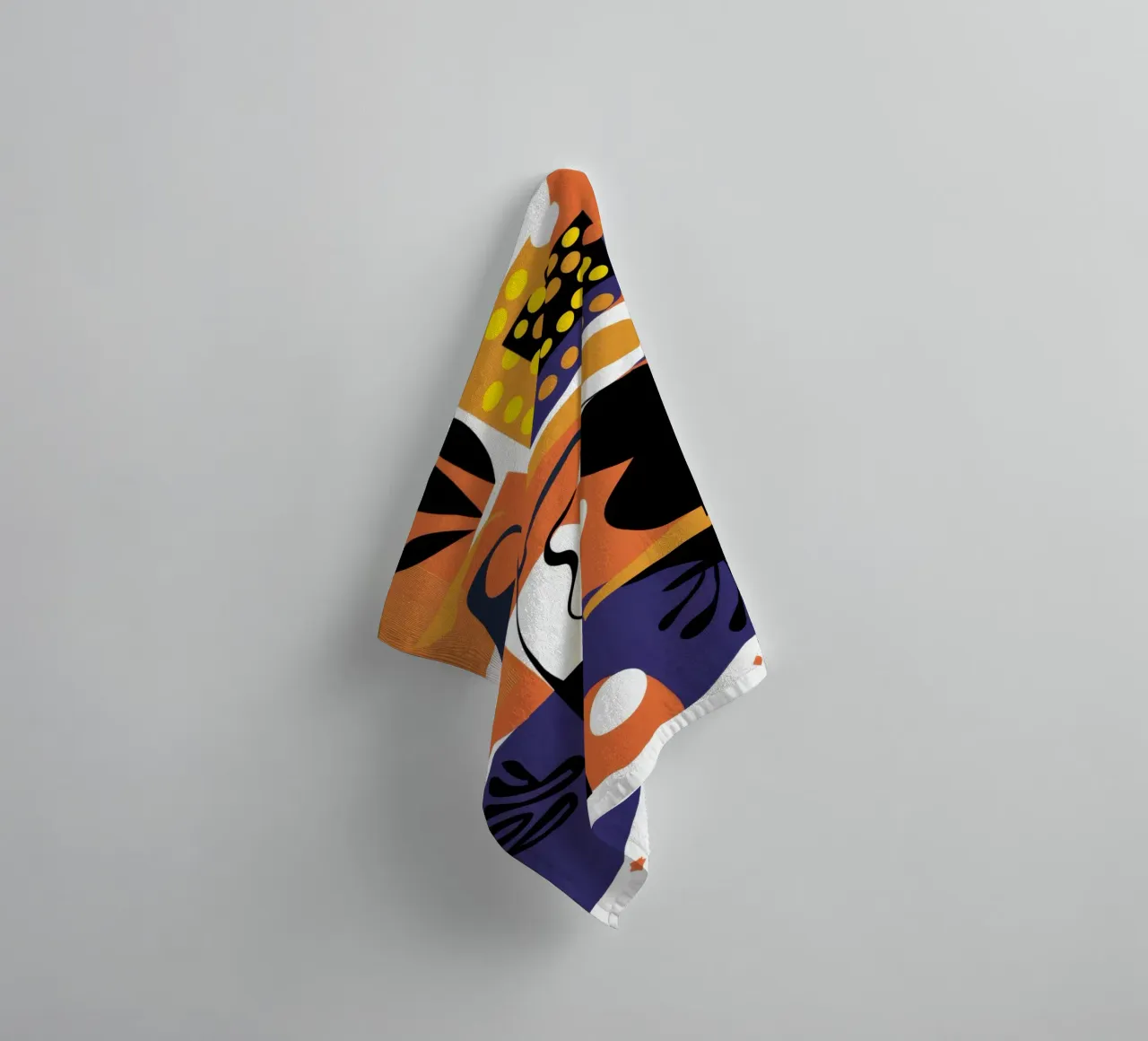 Deconstructed Form Collage towel by Flock Reverie