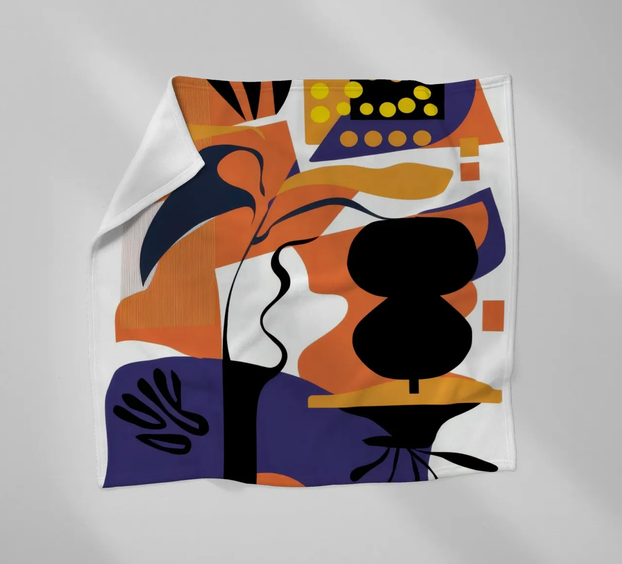 Collage di forme decostruite coperta in pile da Flock Reverie