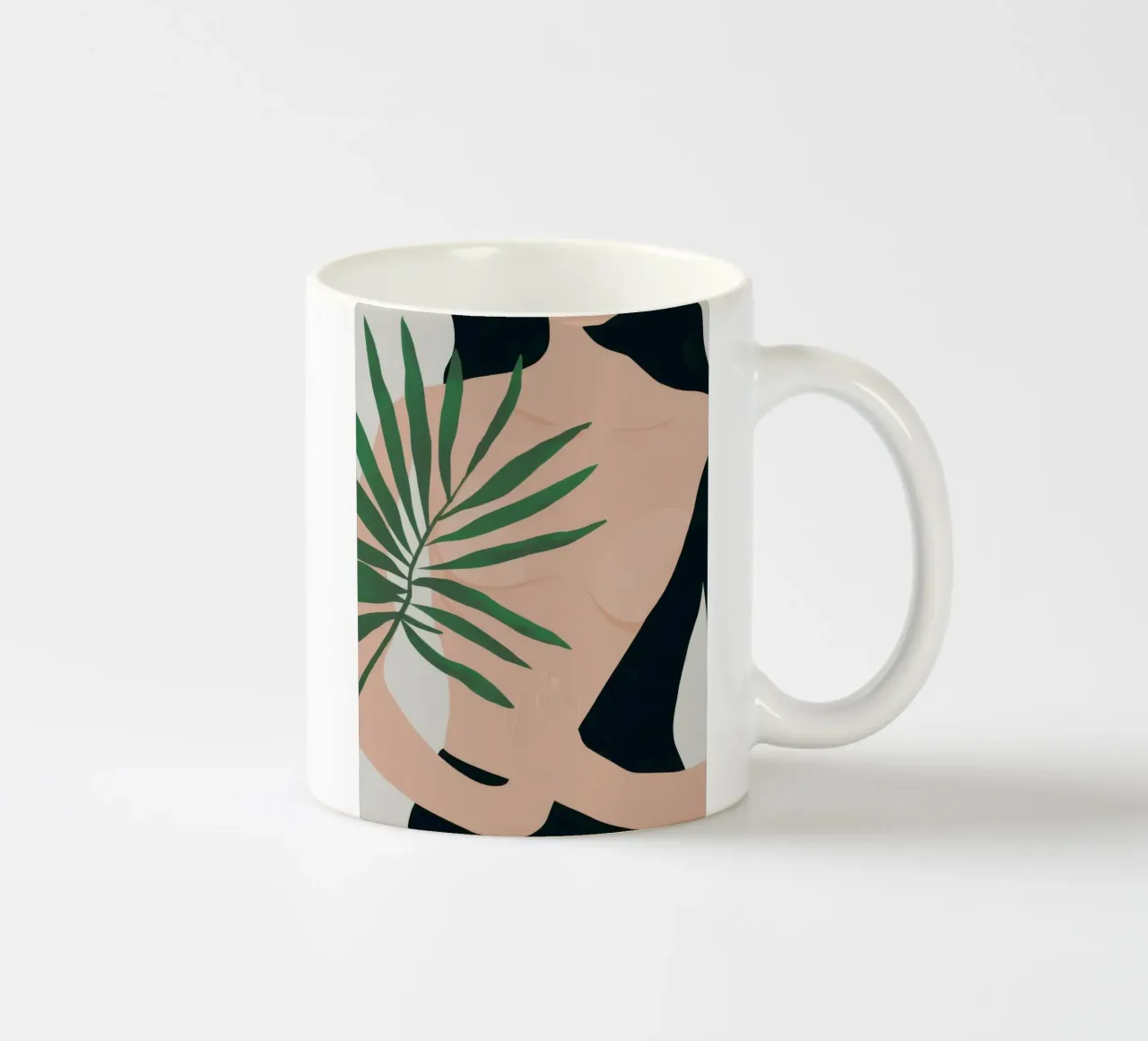 Corpo con foglia di palma tazza in ceramica da Selene Shade