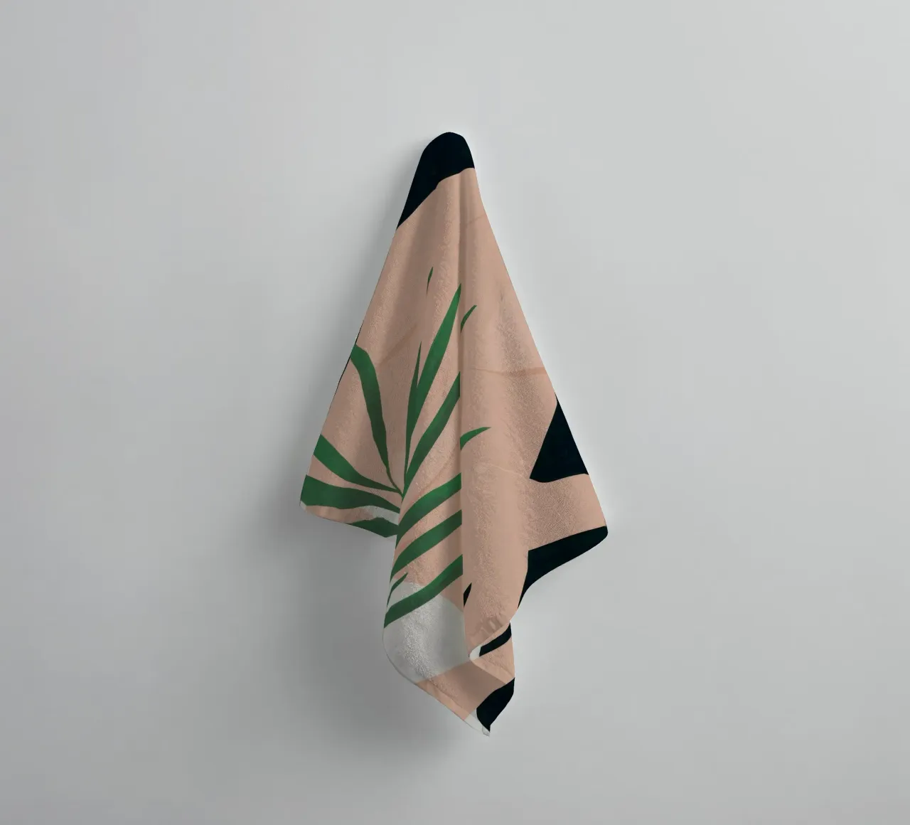 Body with Palm Leaf towel by Selene Shade