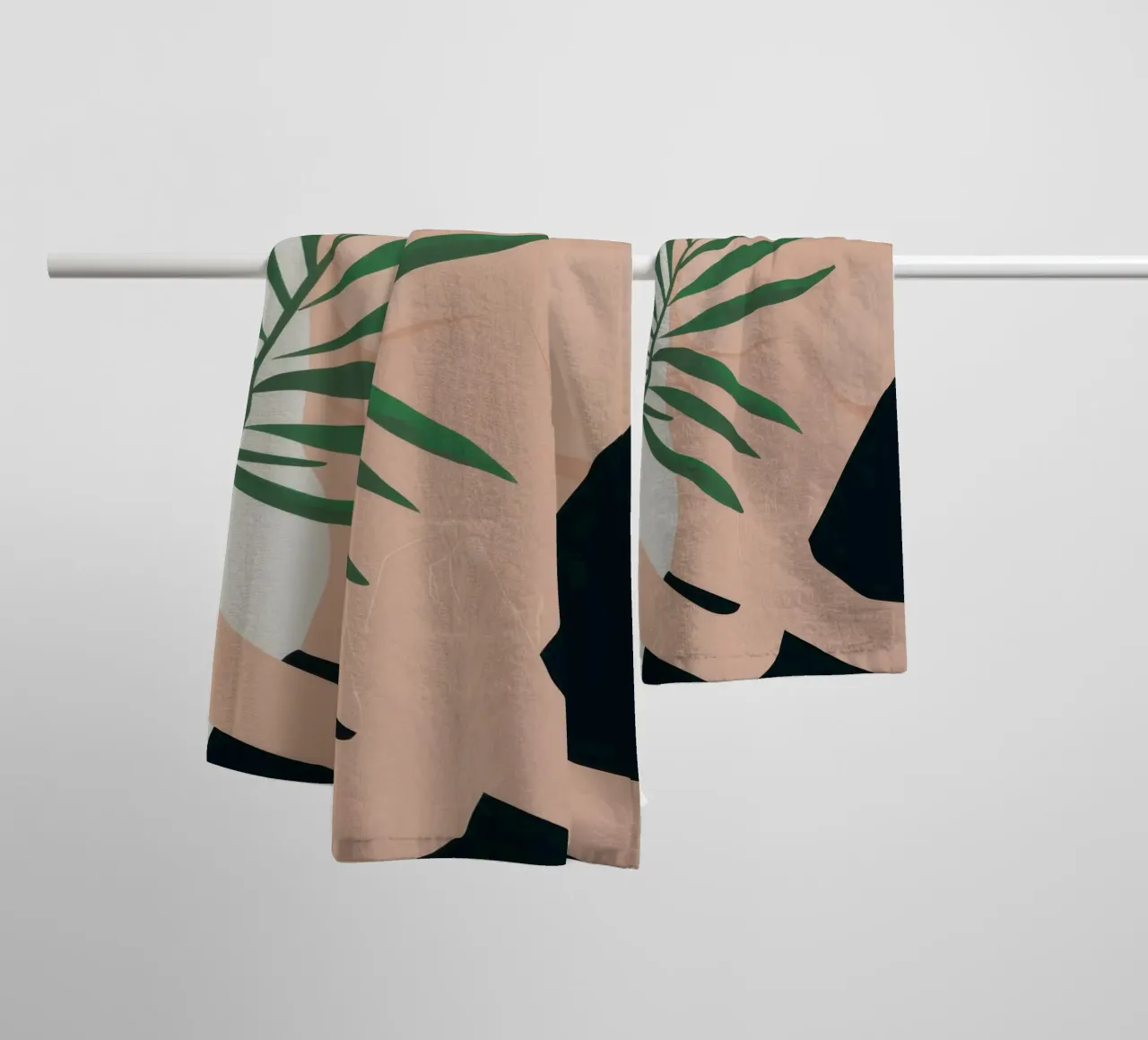 Body with Palm Leaf towel by Selene Shade