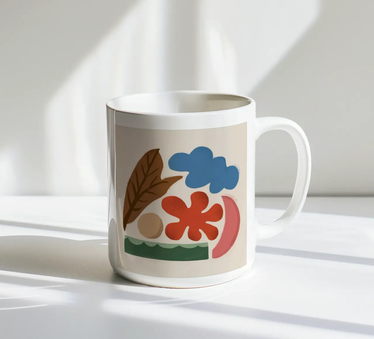Forme astratte d'autunno tazza in ceramica da Mark Solaria