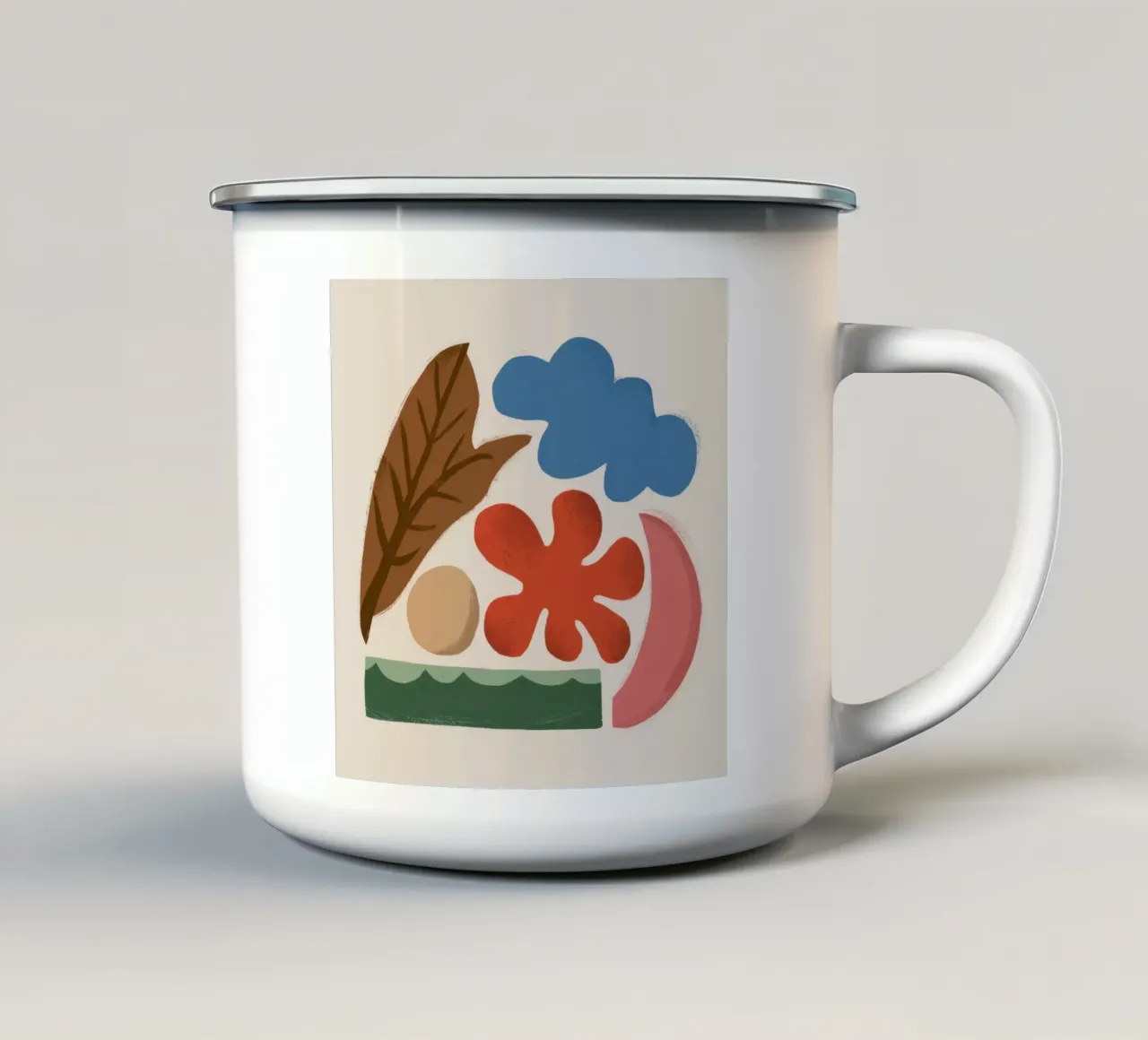 Forme astratte d'autunno tazza in smalto da Mark Solaria