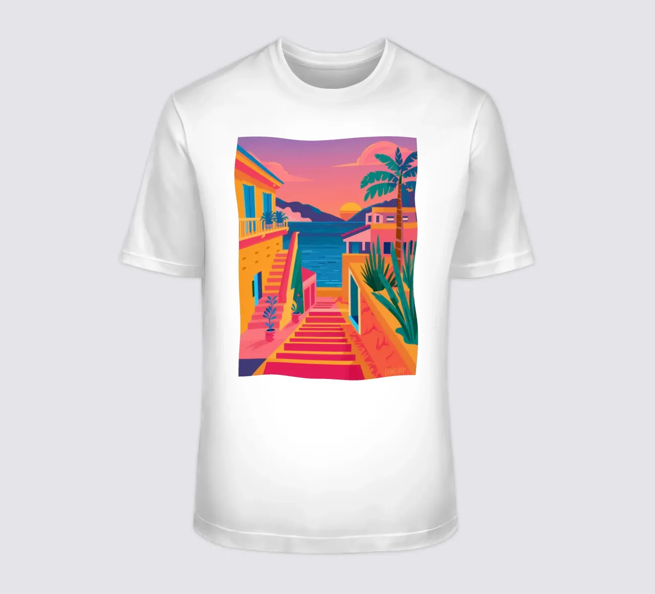 Scala per il paradiso t-shirt da Trace Brush